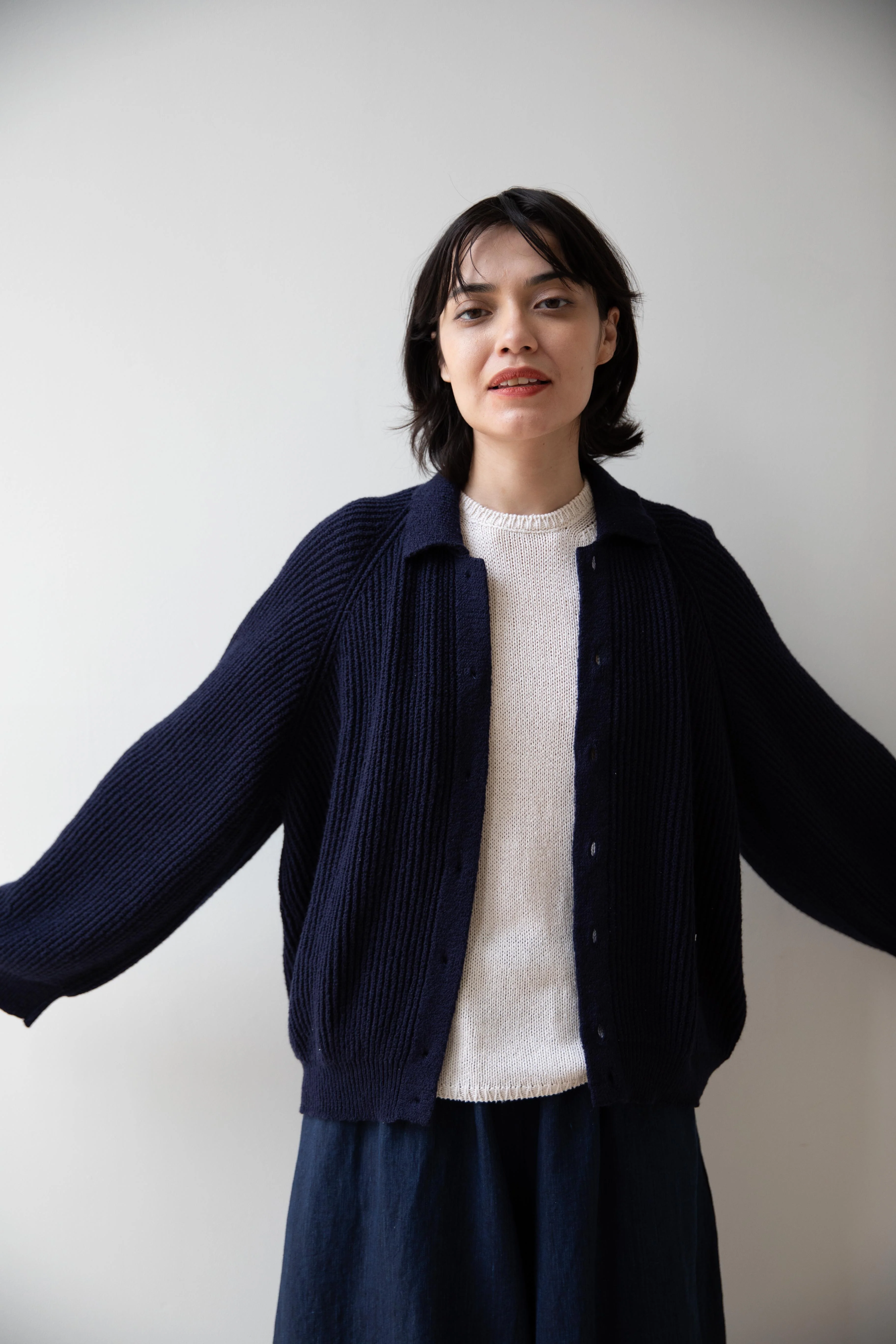 Boboutic | Winking Cardigan in Navy - Image 14