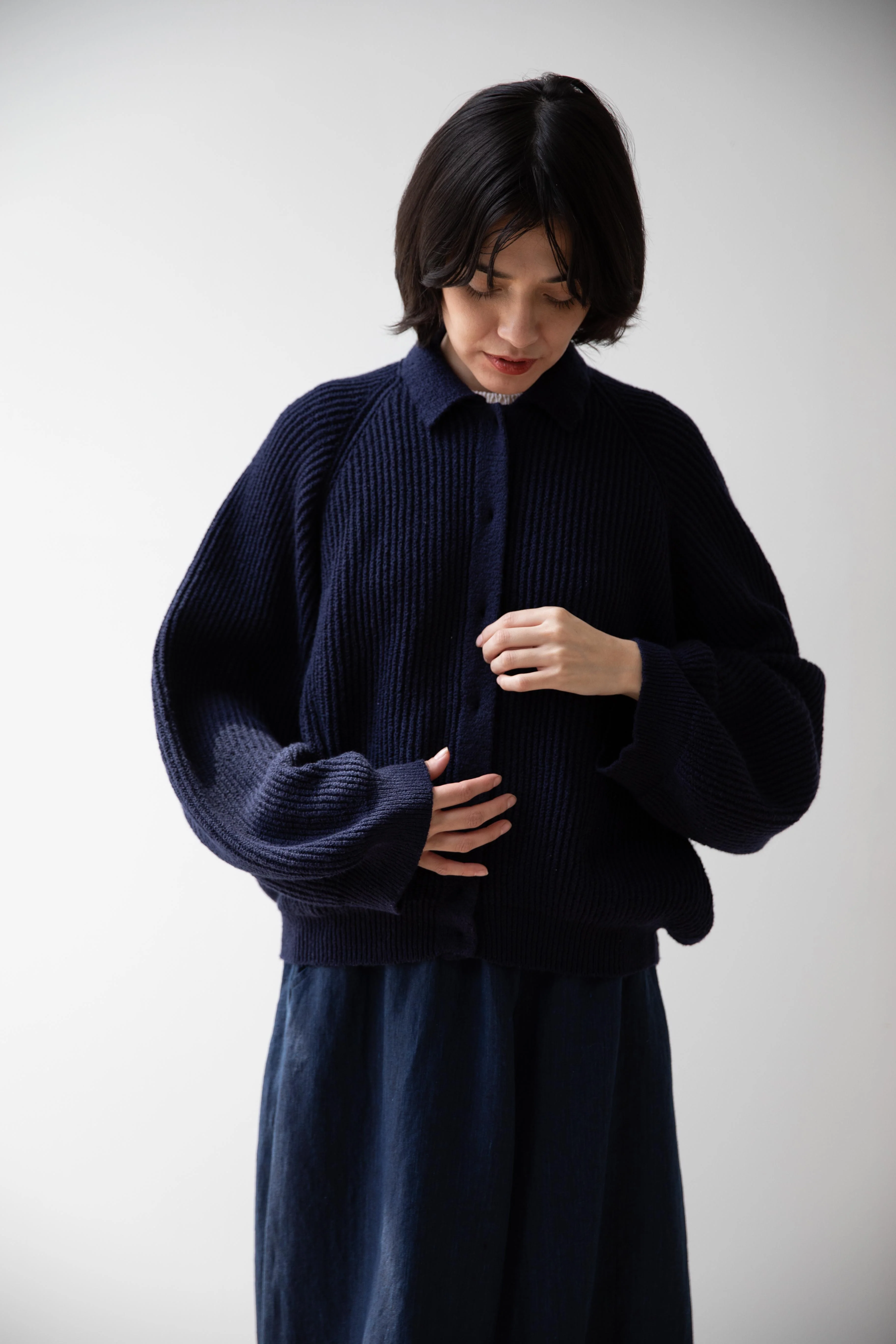 Boboutic | Winking Cardigan in Navy - Image 24