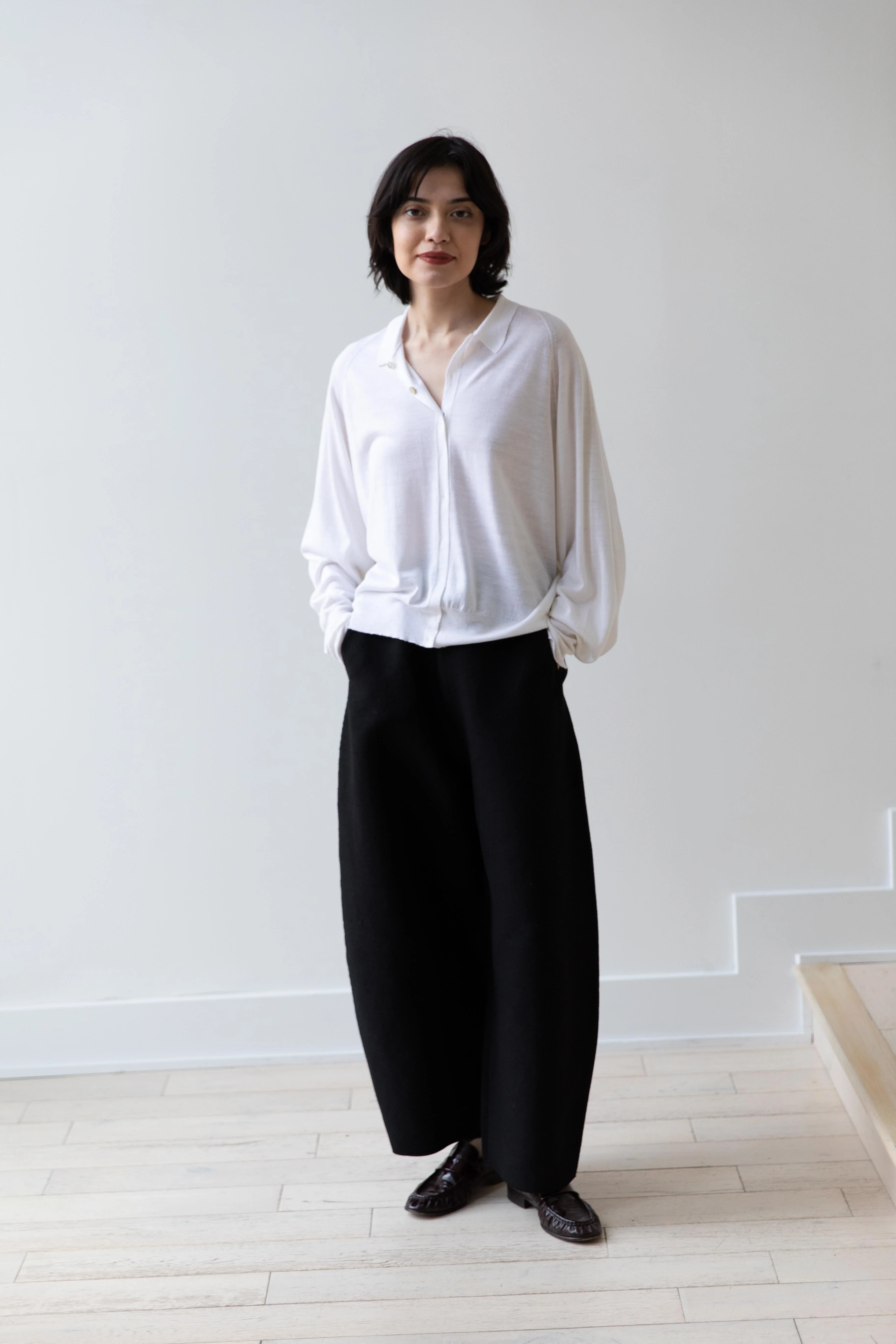 Boboutic | Zooming Cardigan Shirt in White - Image 3