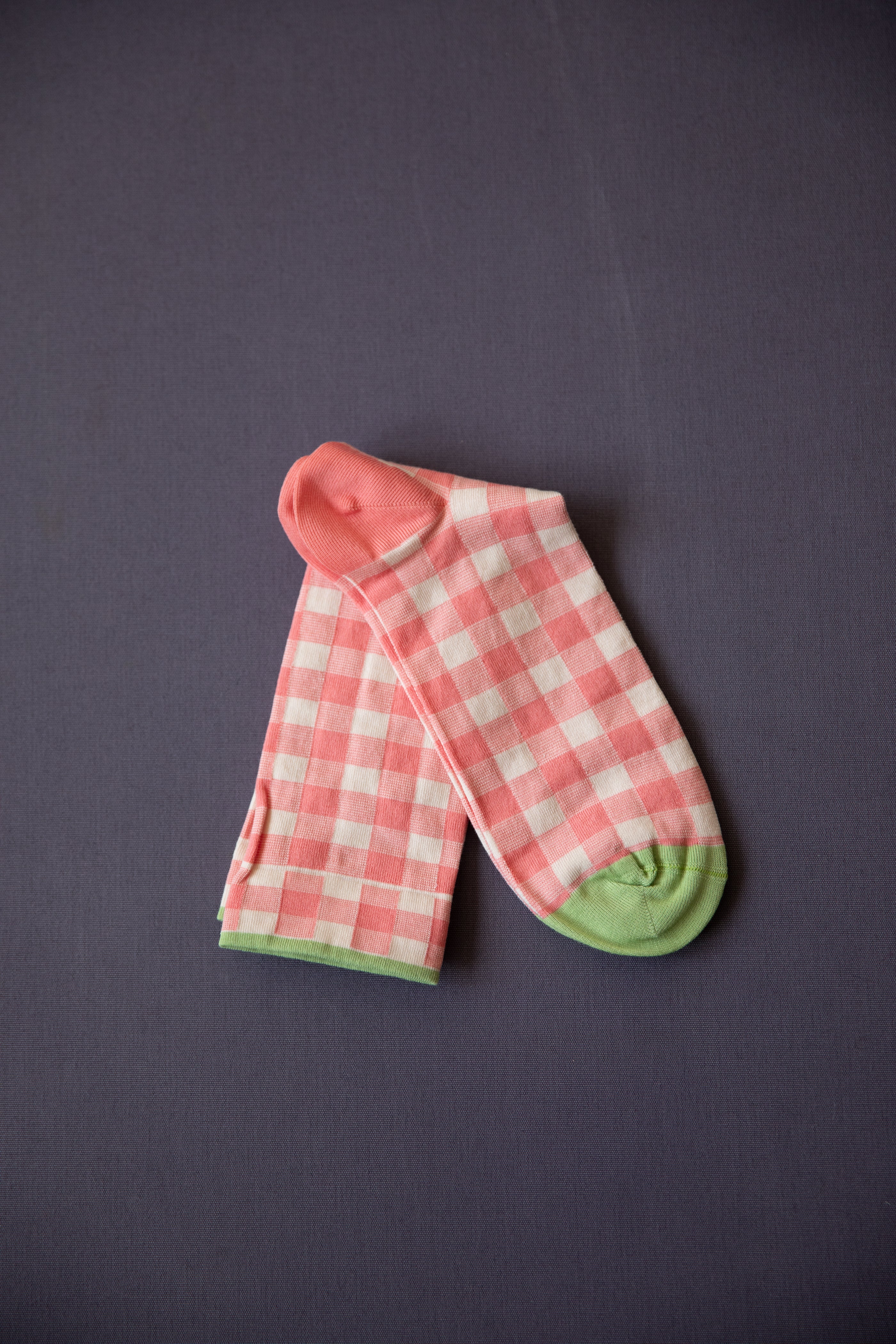 Bonne Maison | Pink Check Socks - Image 2