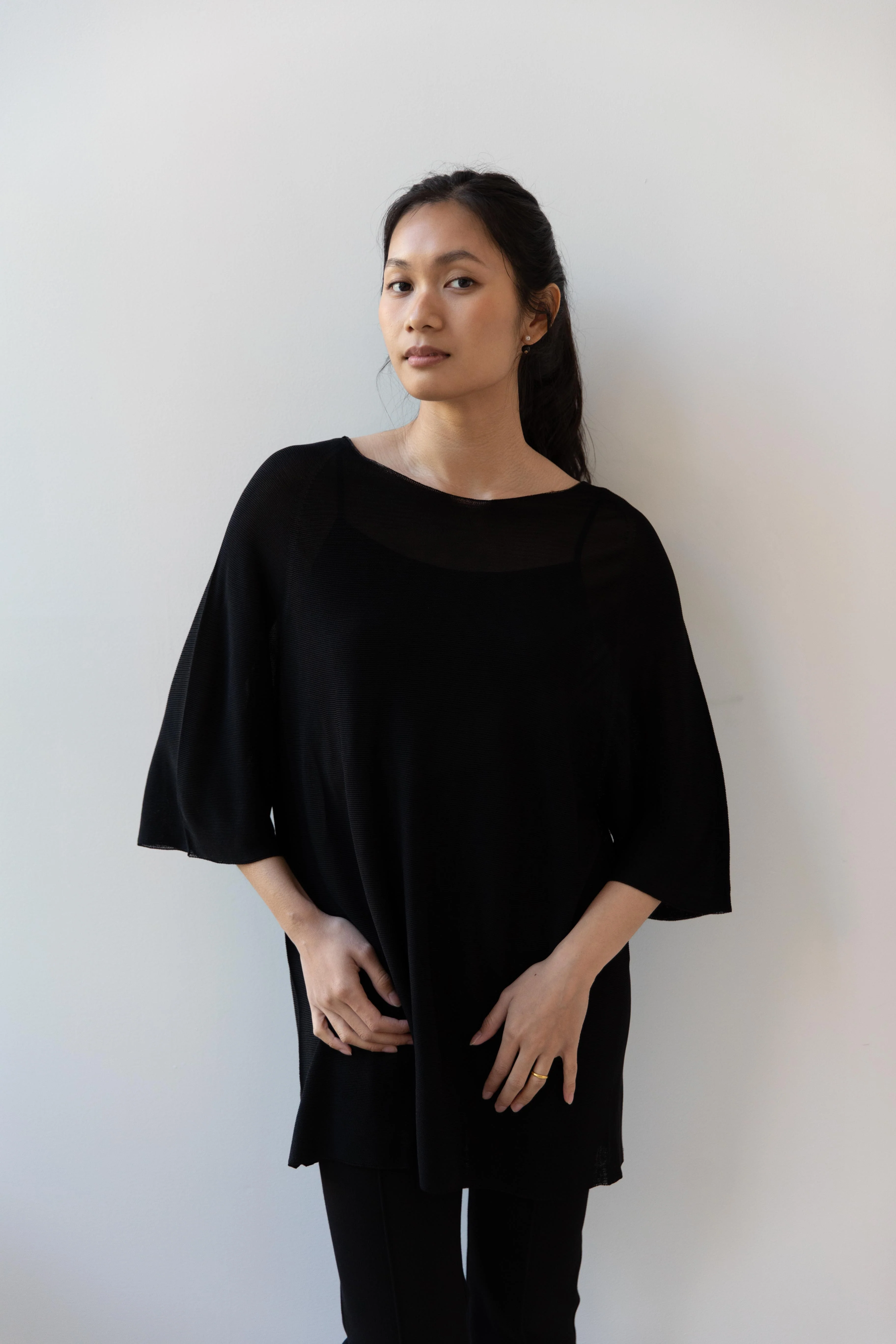 Cancellato Uniform | Viscose T-Shirt in Black - Image 4
