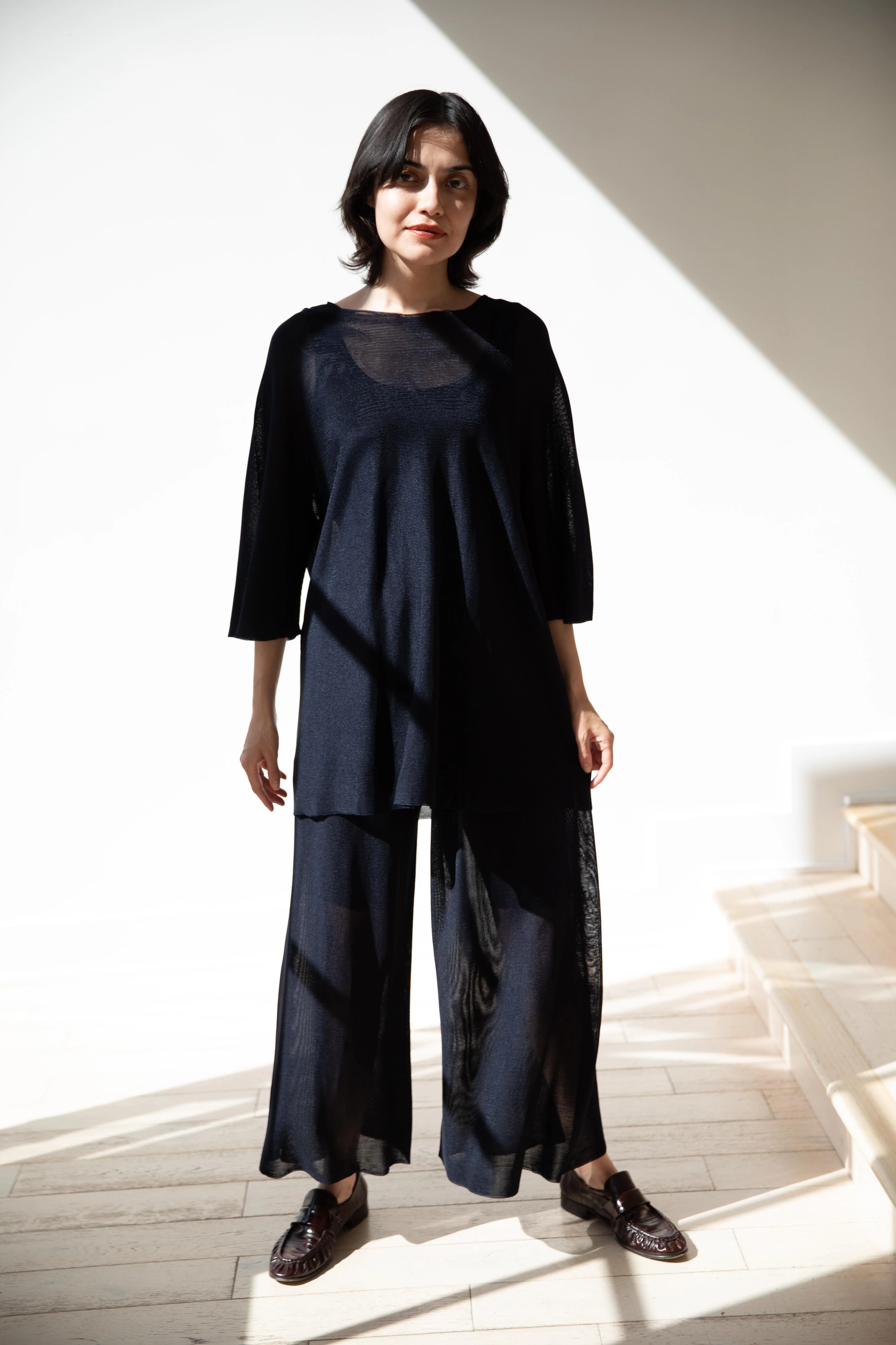 Cancellato Uniform | Viscose T-Shirt in Navy - Image 12