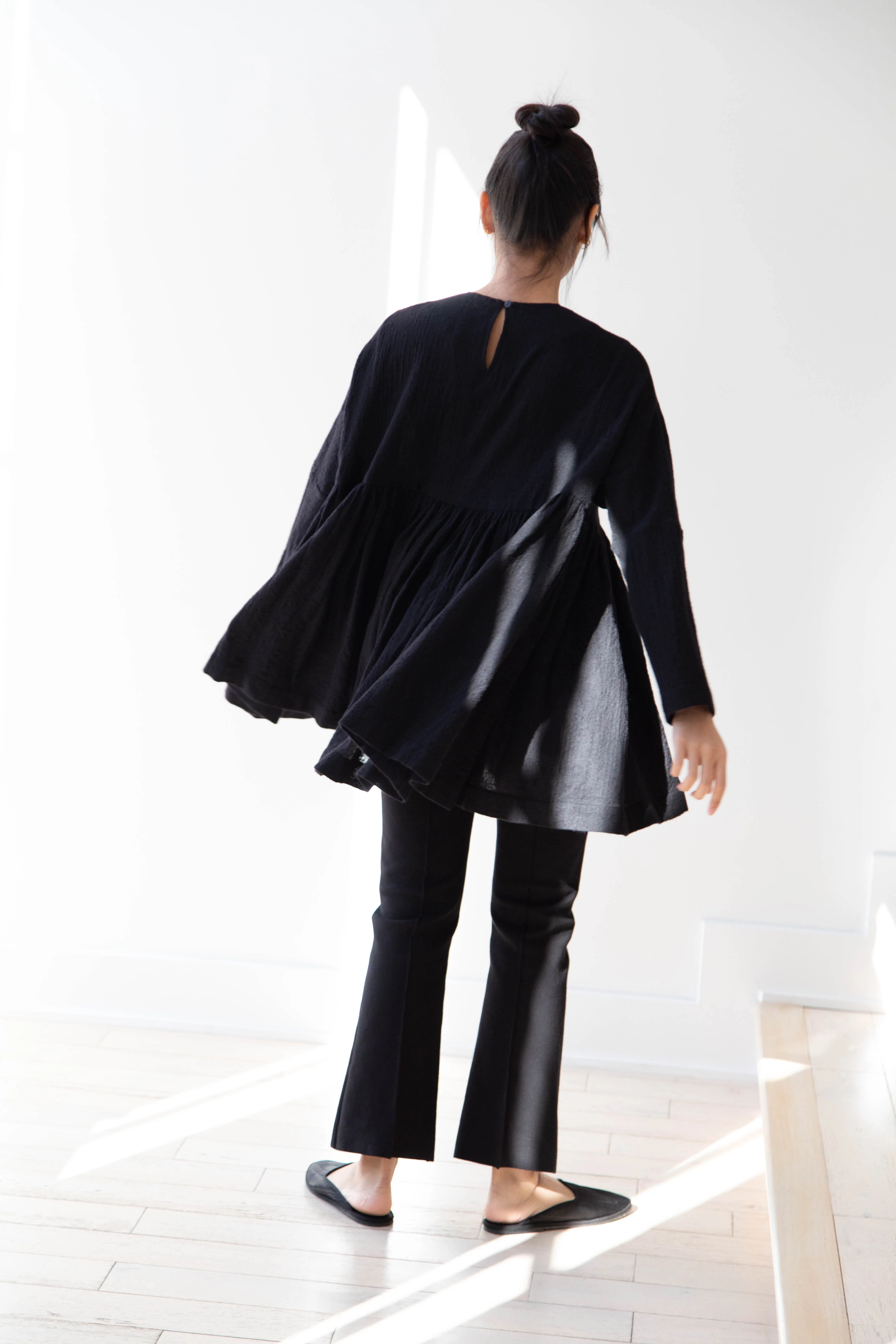 Casey Casey | Pyj Rouch Top in Black Wool - Image 18
