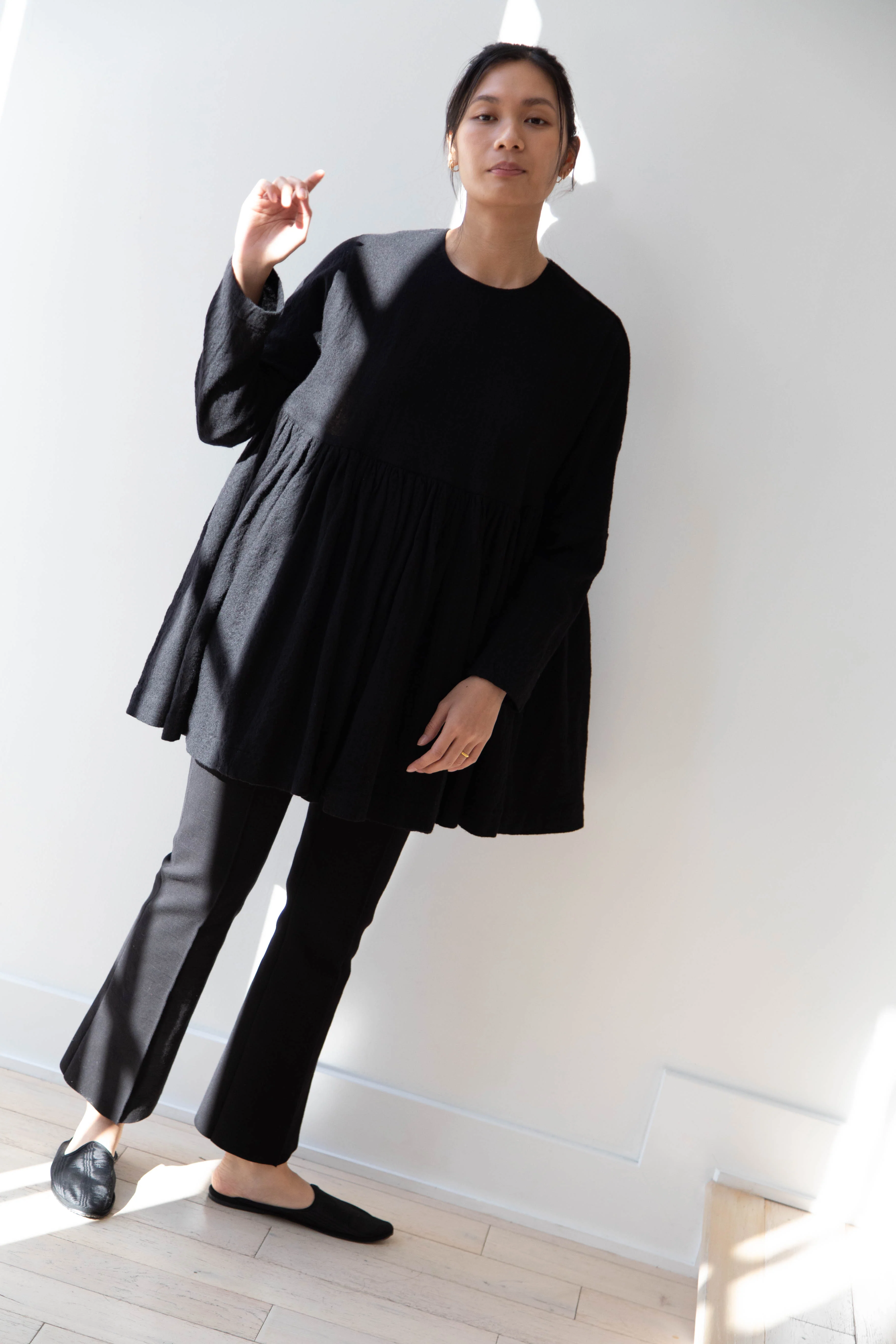 Casey Casey | Pyj Rouch Top in Black Wool - Image 41