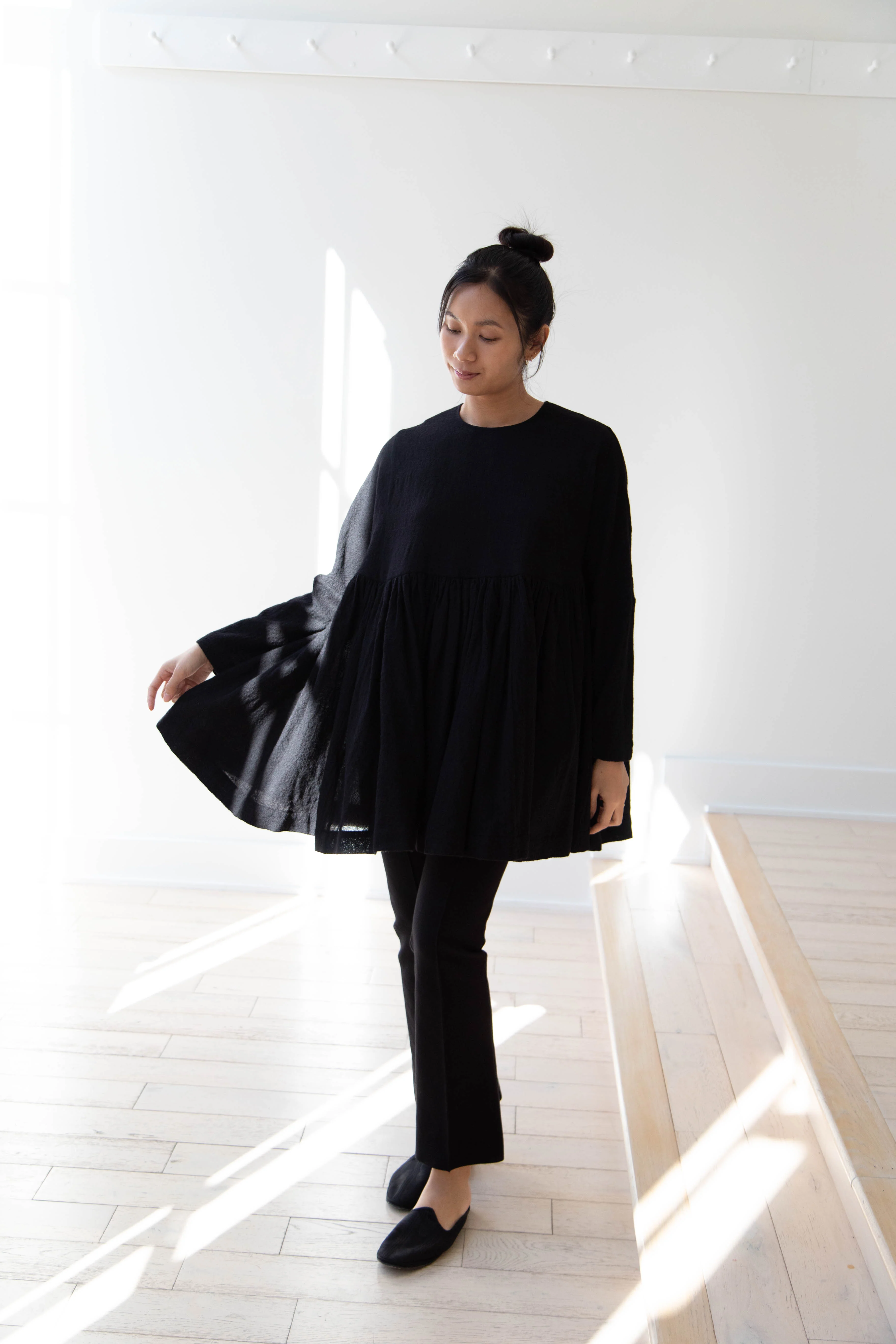 Casey Casey | Pyj Rouch Top in Black Wool - Image 5