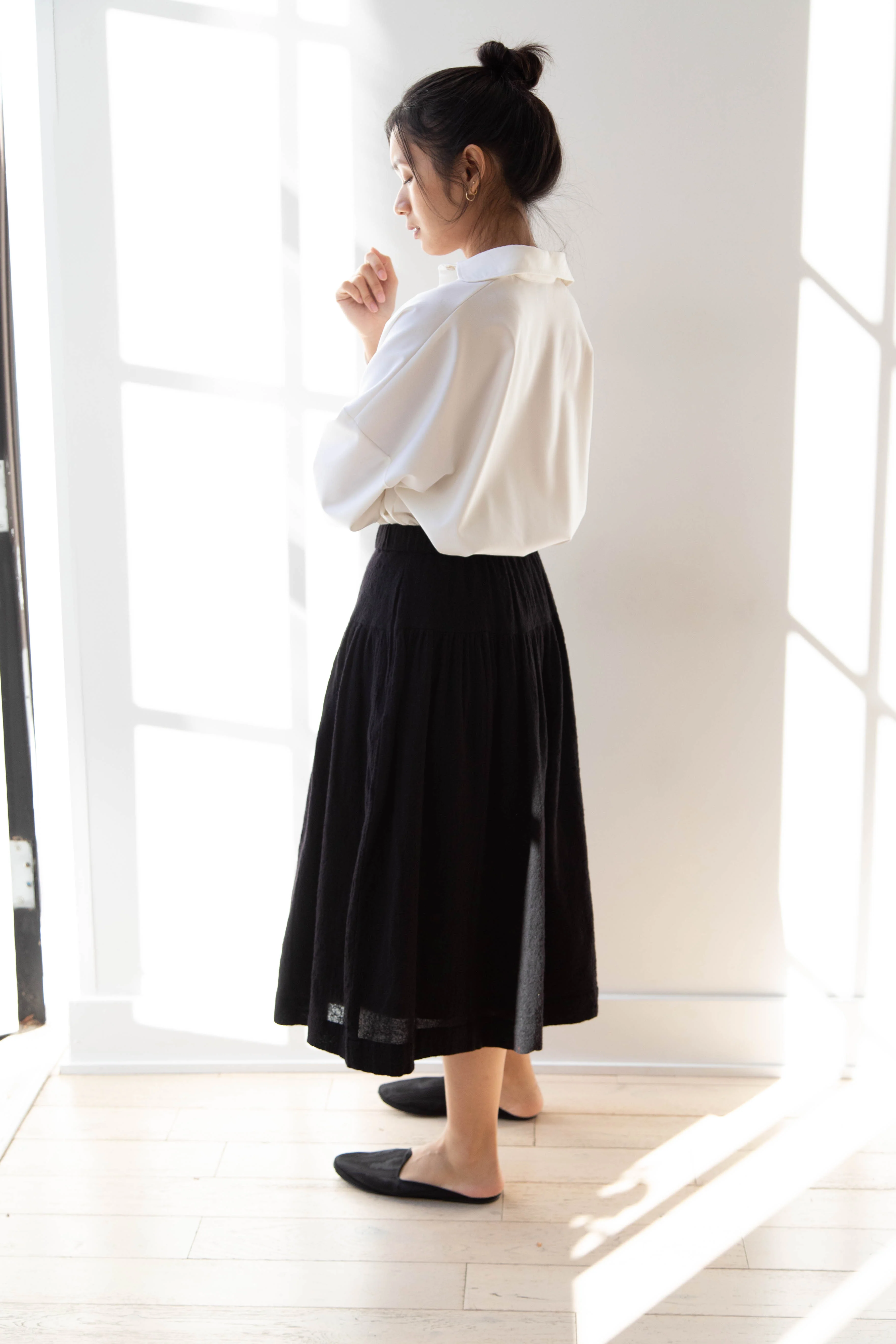 Casey Casey | Up Up Skirt in Black Wool - Image 10