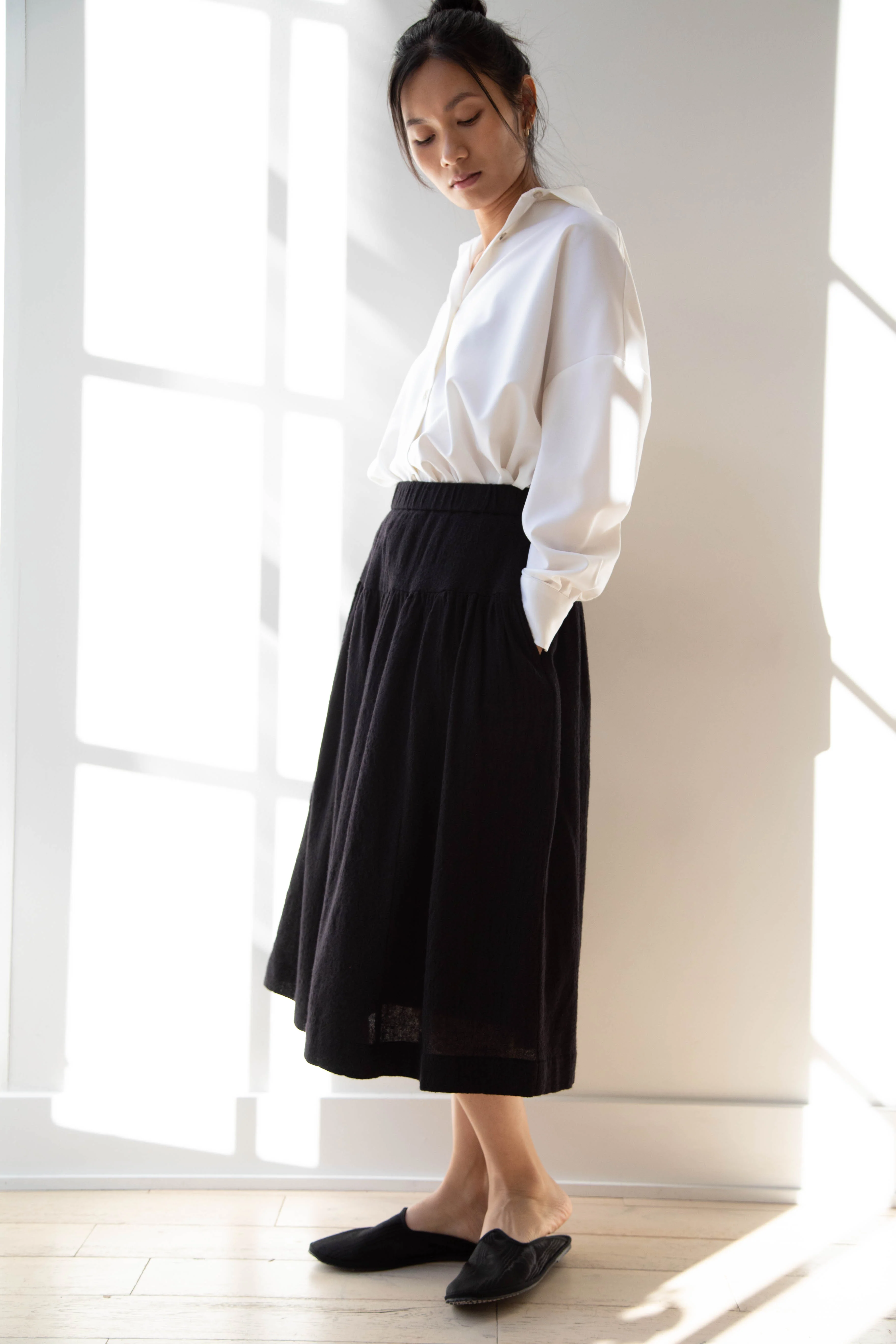 Casey Casey | Up Up Skirt in Black Wool - Image 18