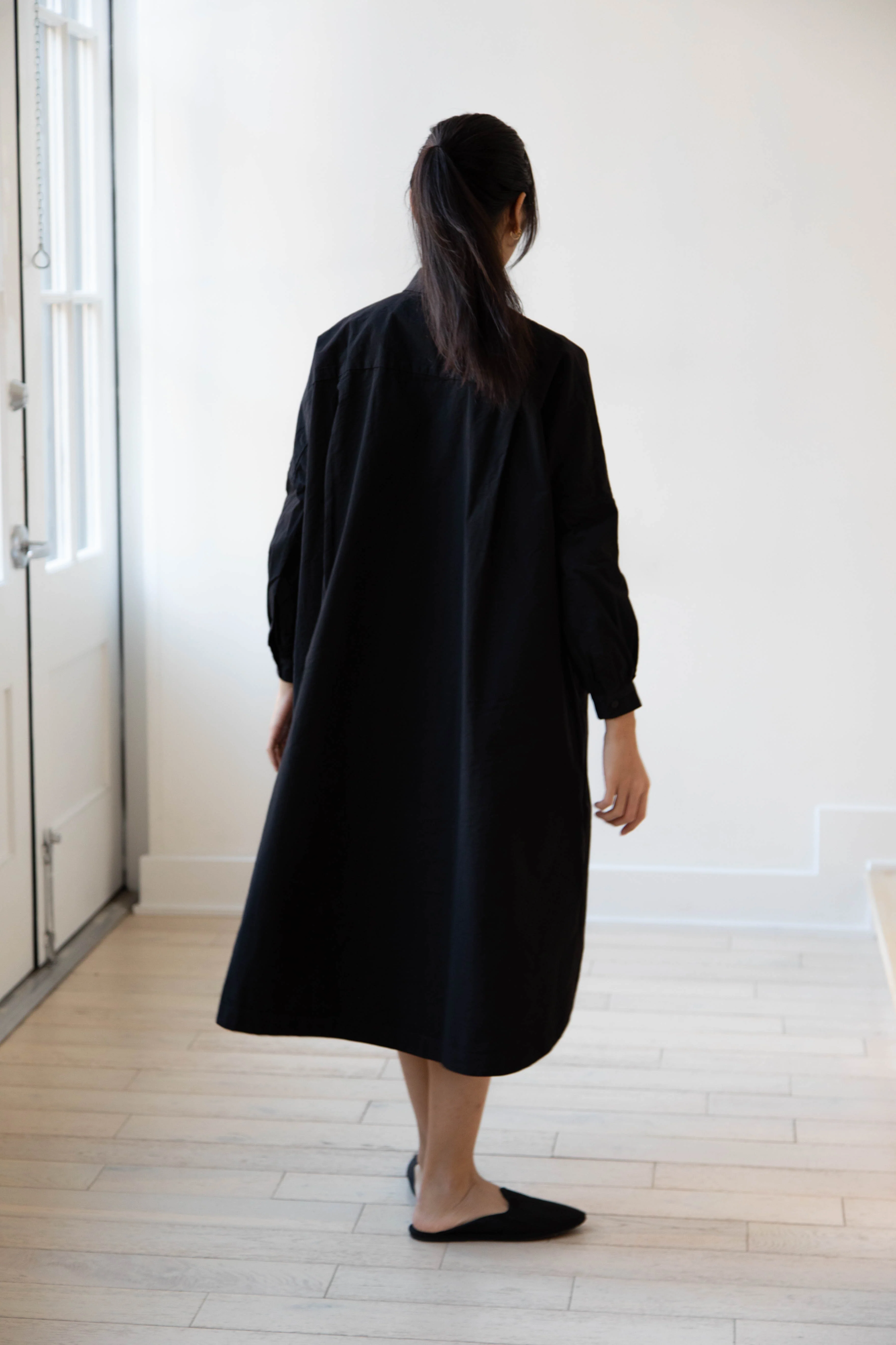 Casey Casey | Yuki Shirt Dress in Black - Image 12