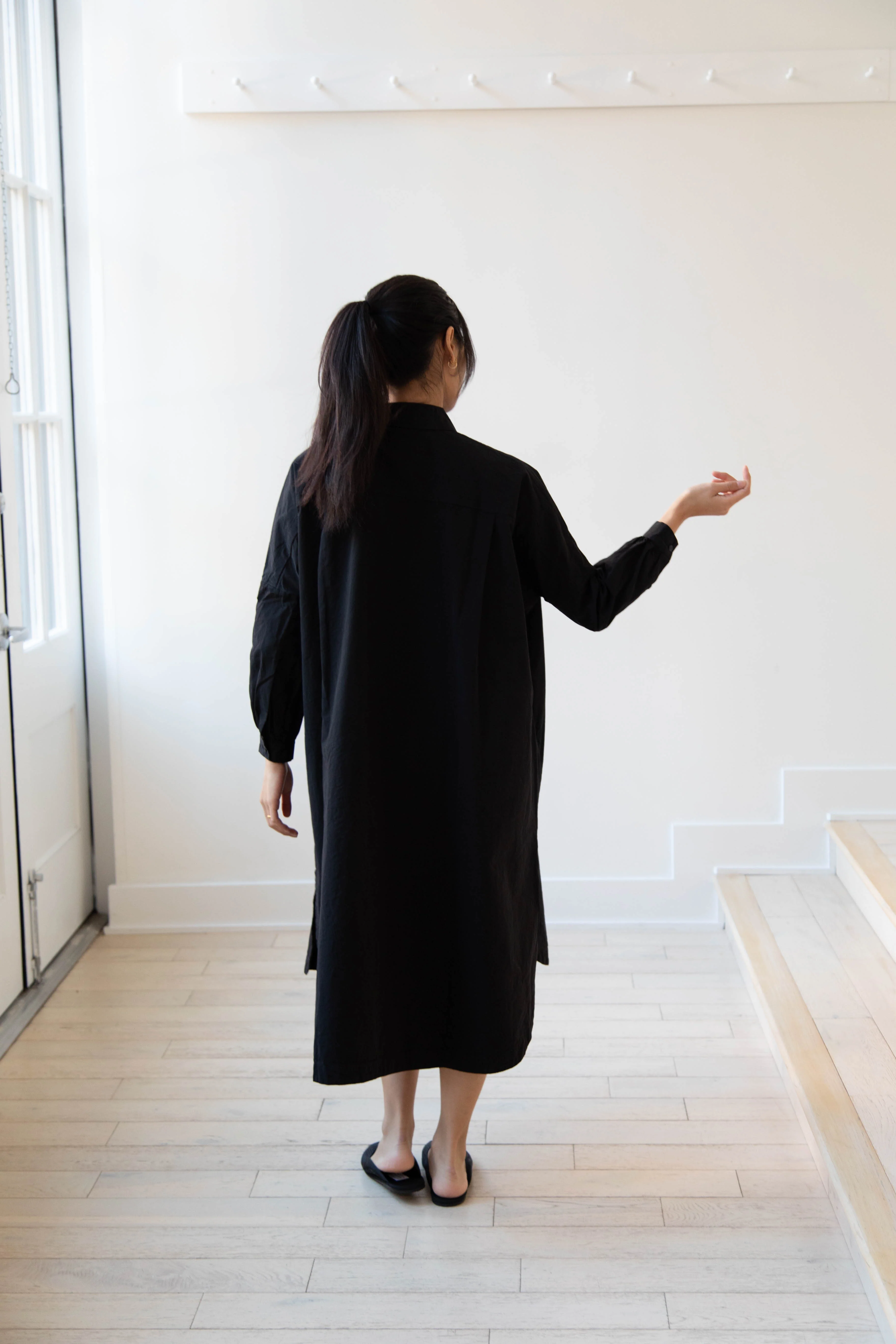 Casey Casey | Yuki Shirt Dress in Black - Image 13