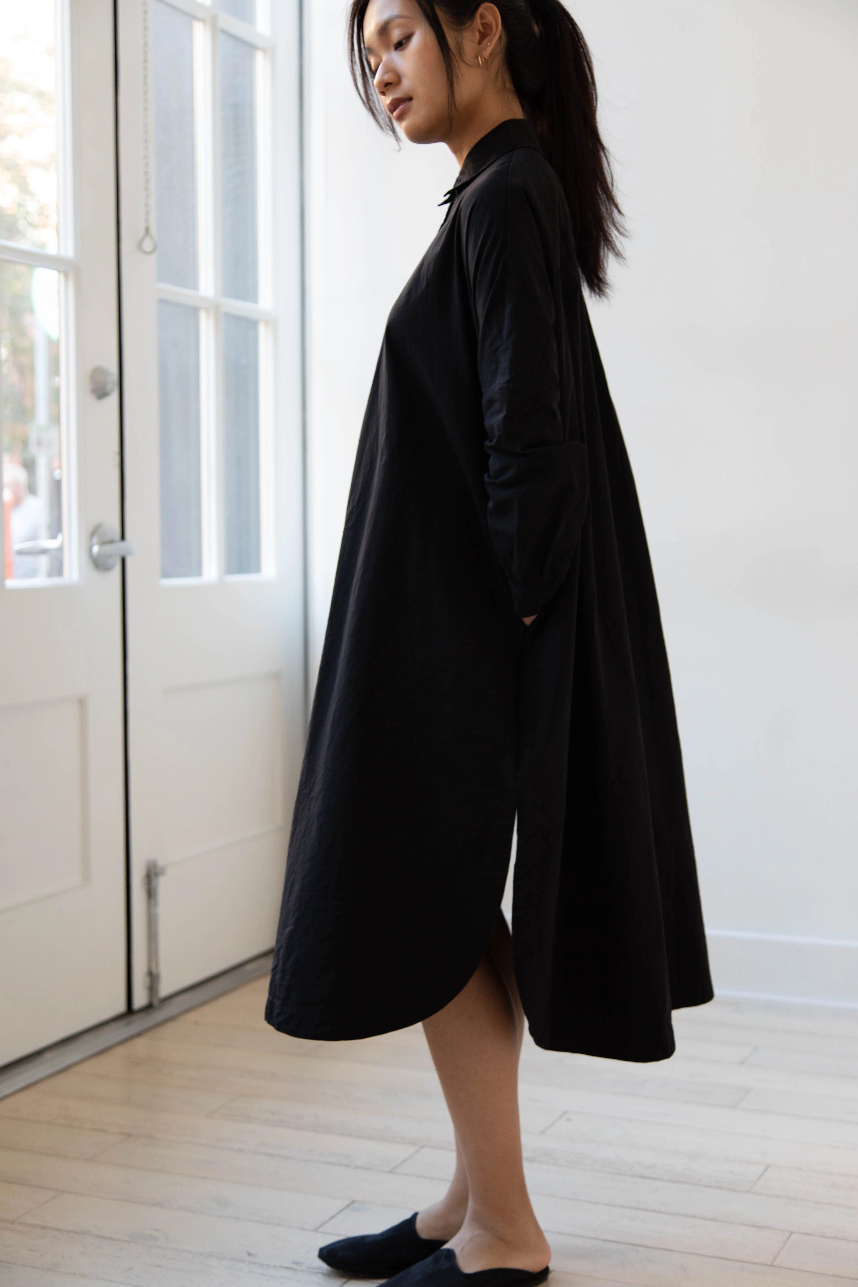 Casey Casey | Yuki Shirt Dress in Black - Image 22