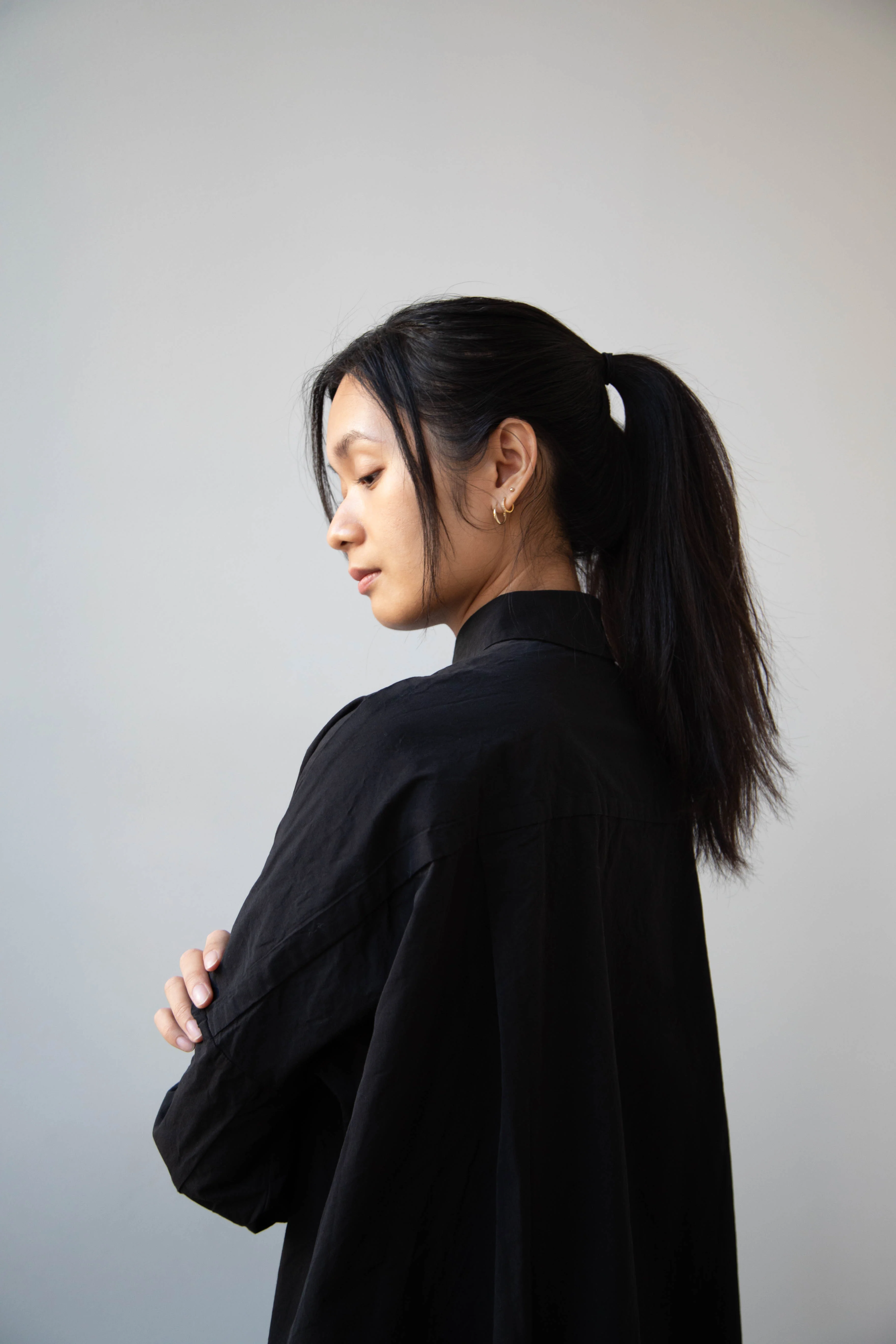 Casey Casey | Yuki Shirt Dress in Black - Image 33