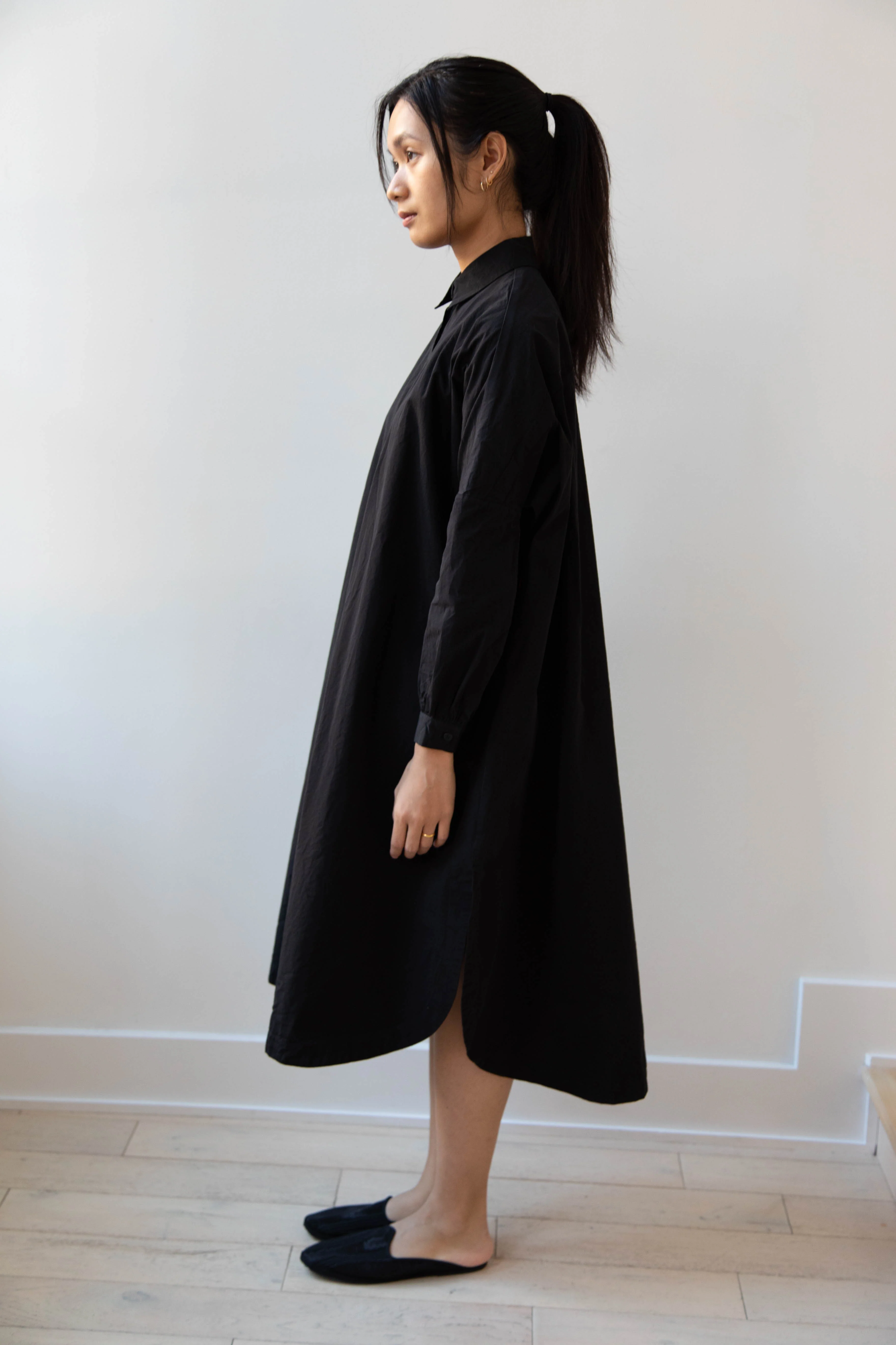 Casey Casey | Yuki Shirt Dress in Black - Image 36