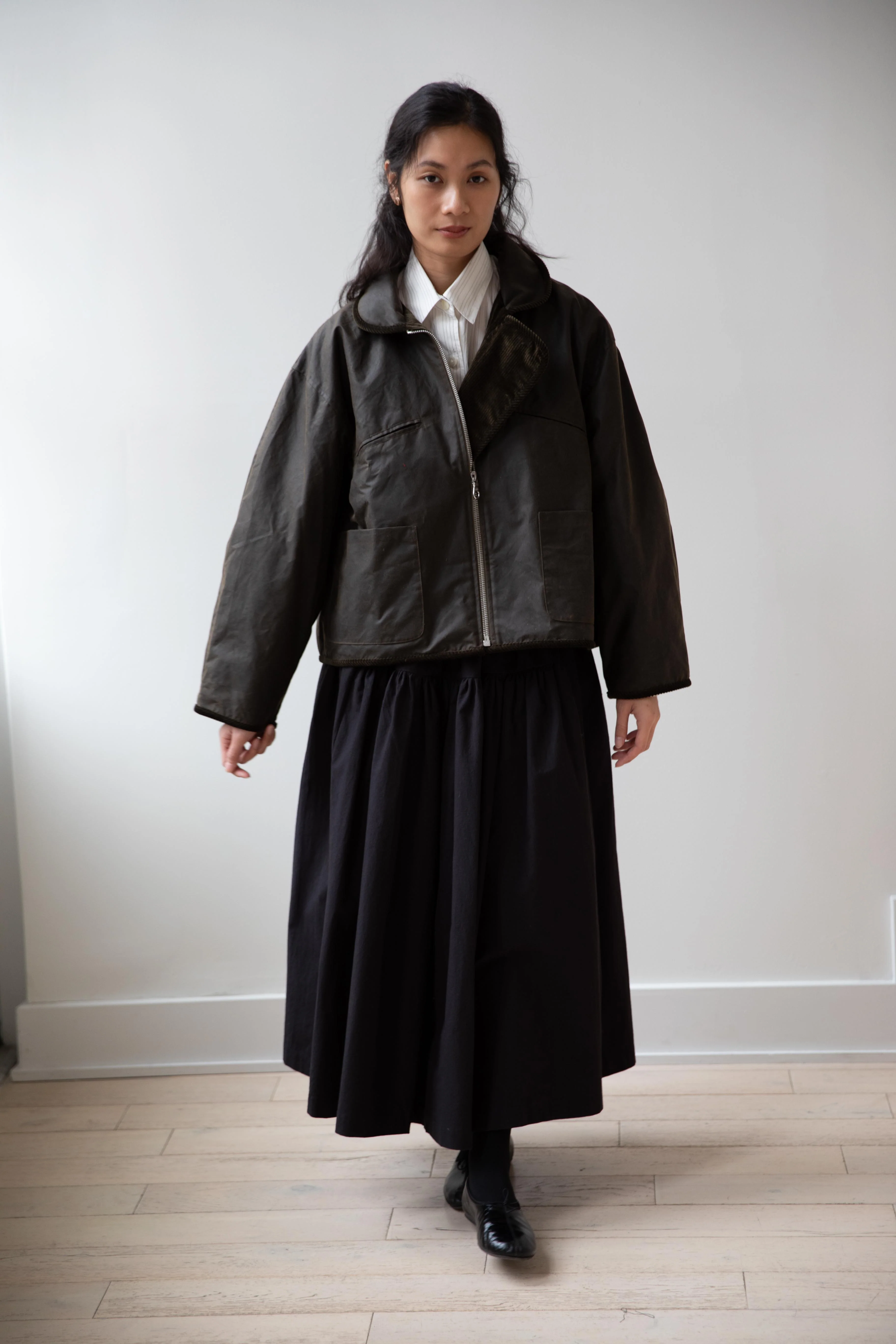 Cawley | Flying Jacket in Waxed Olive - Image 28