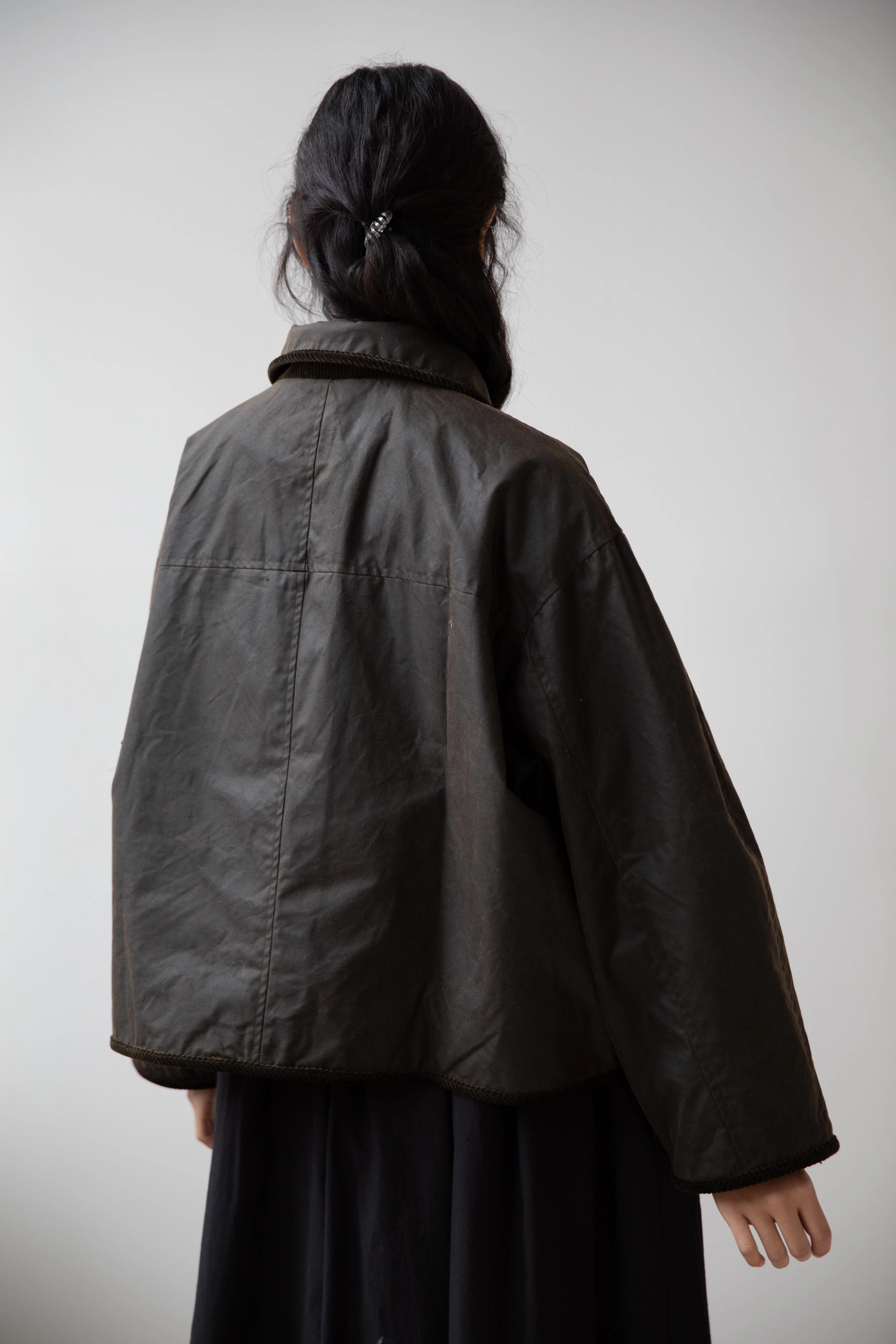 Cawley | Flying Jacket in Waxed Olive - Image 40
