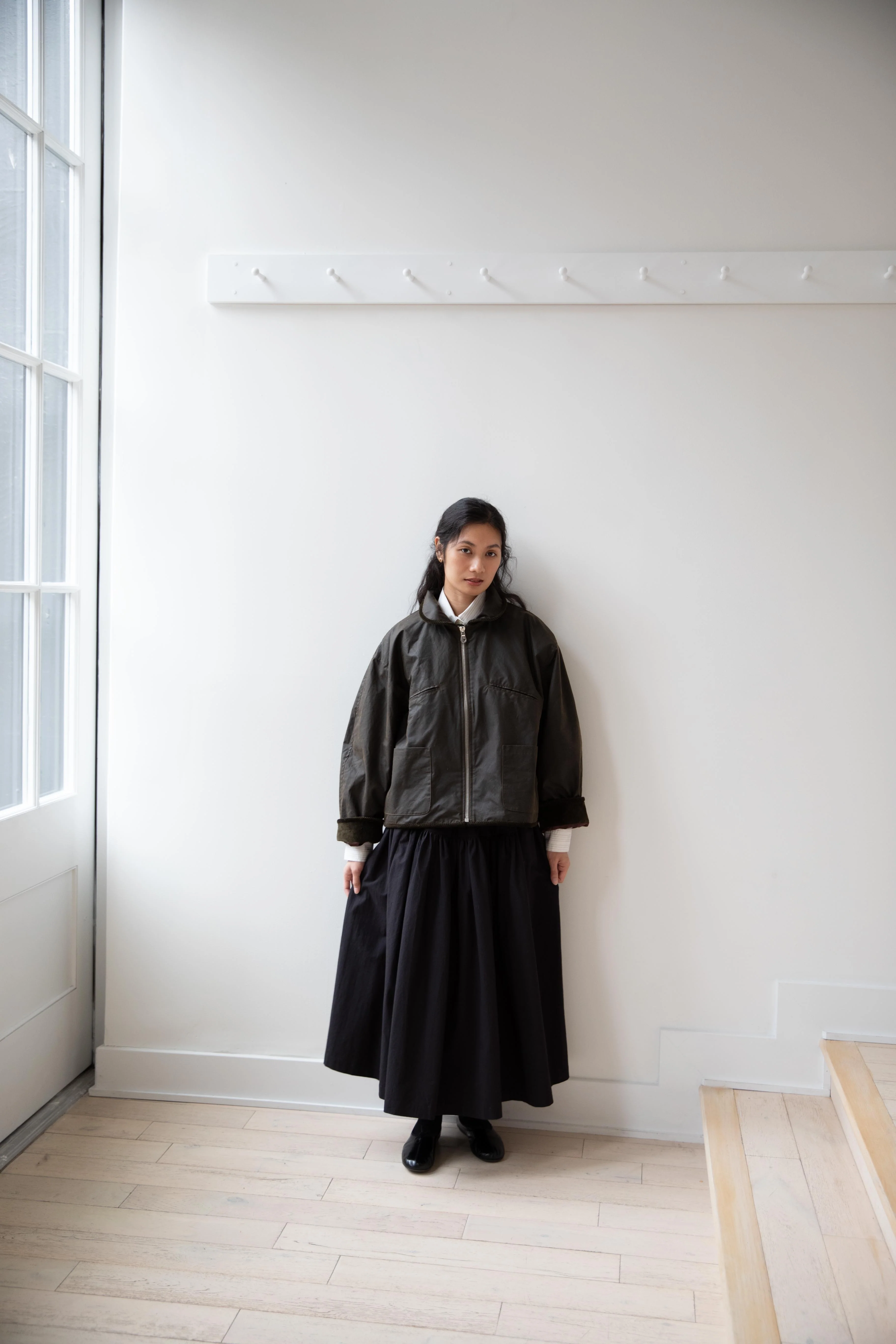 Cawley | Flying Jacket in Waxed Olive - Image 44