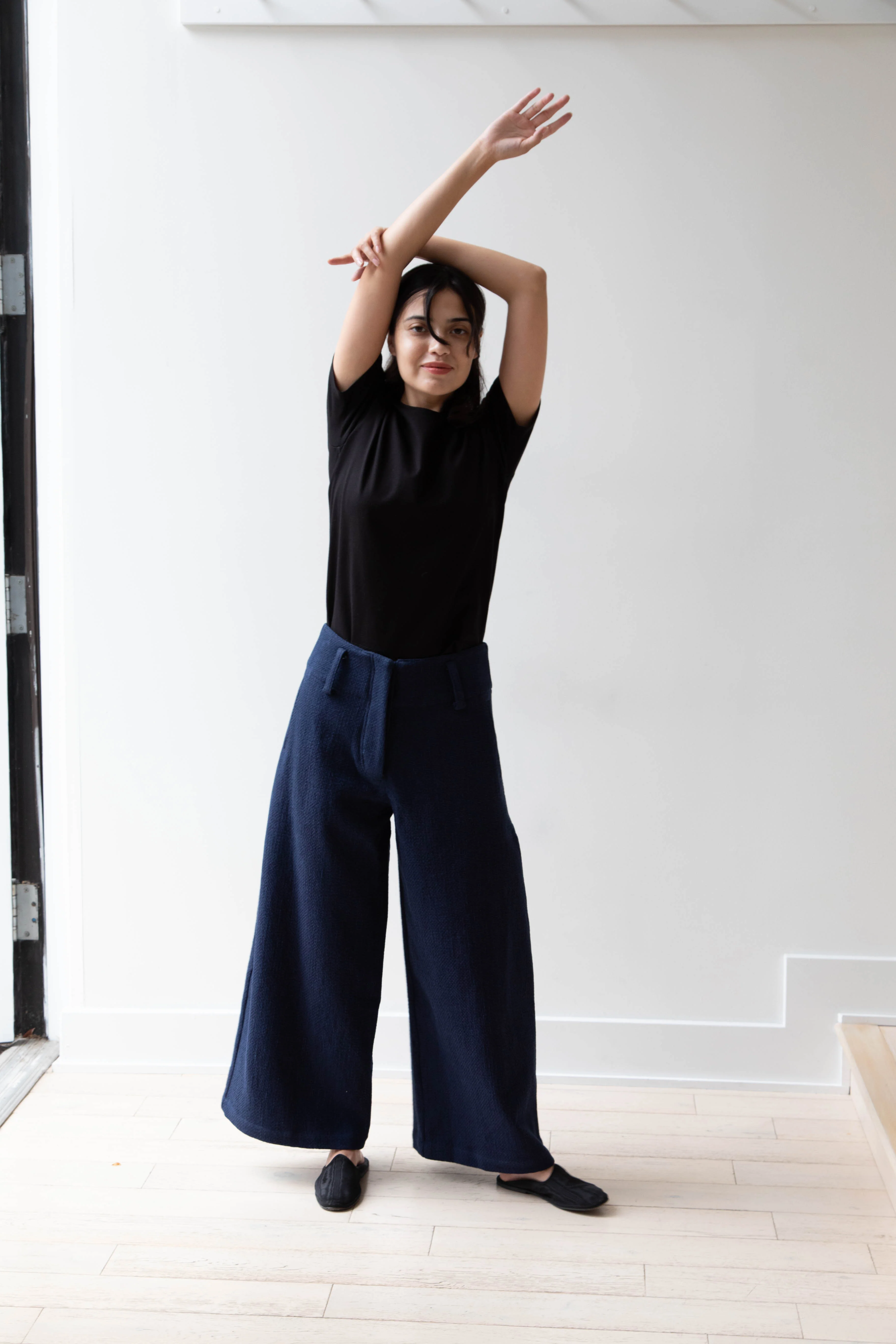Cawley | Grace Trouser in Indigo Sashiko Stitch - Image 27