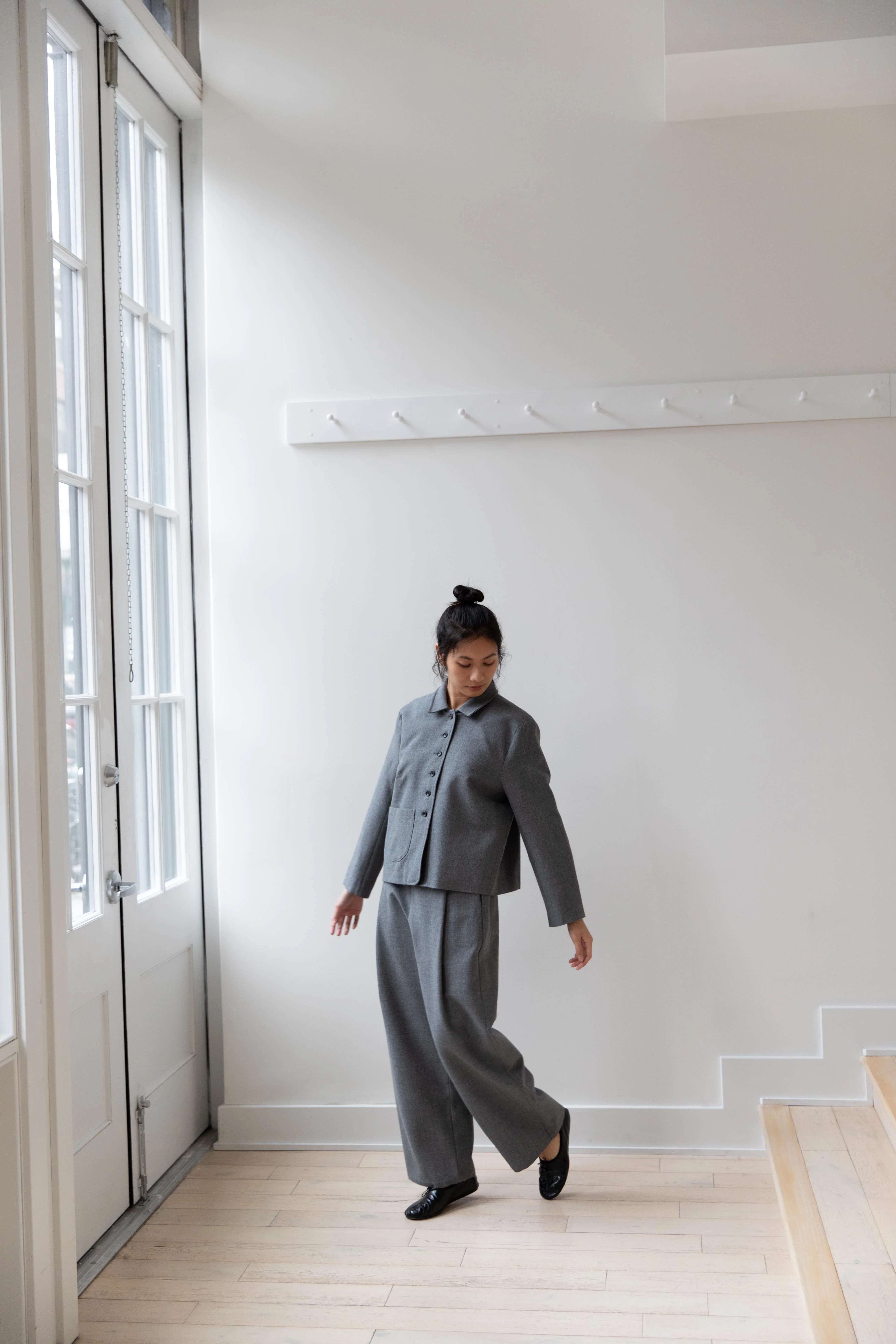 Cawley | Lillie Jacket in Light Grey Wool - Image 18