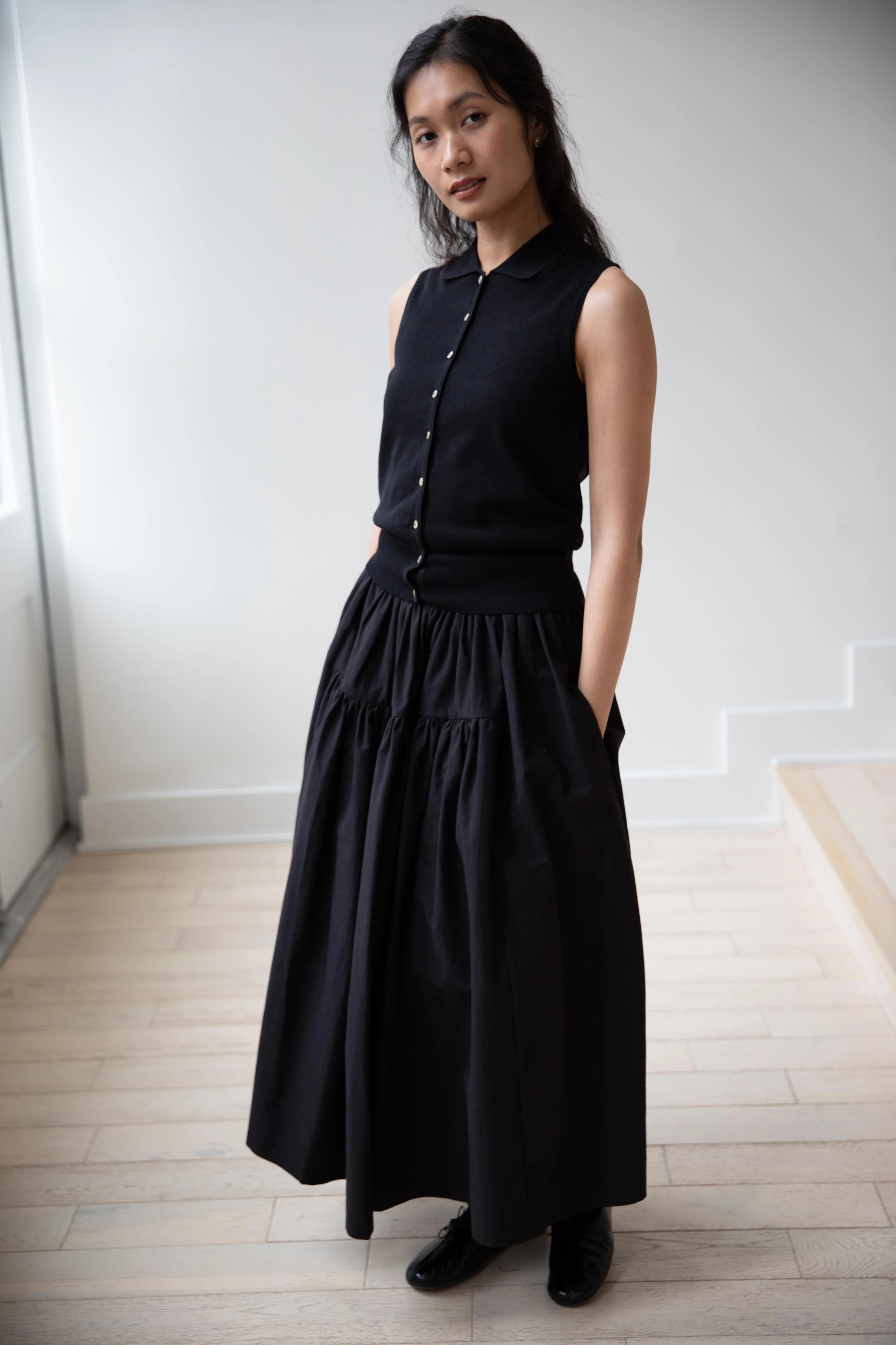Cawley | Panel Skirt in Black - Image 5