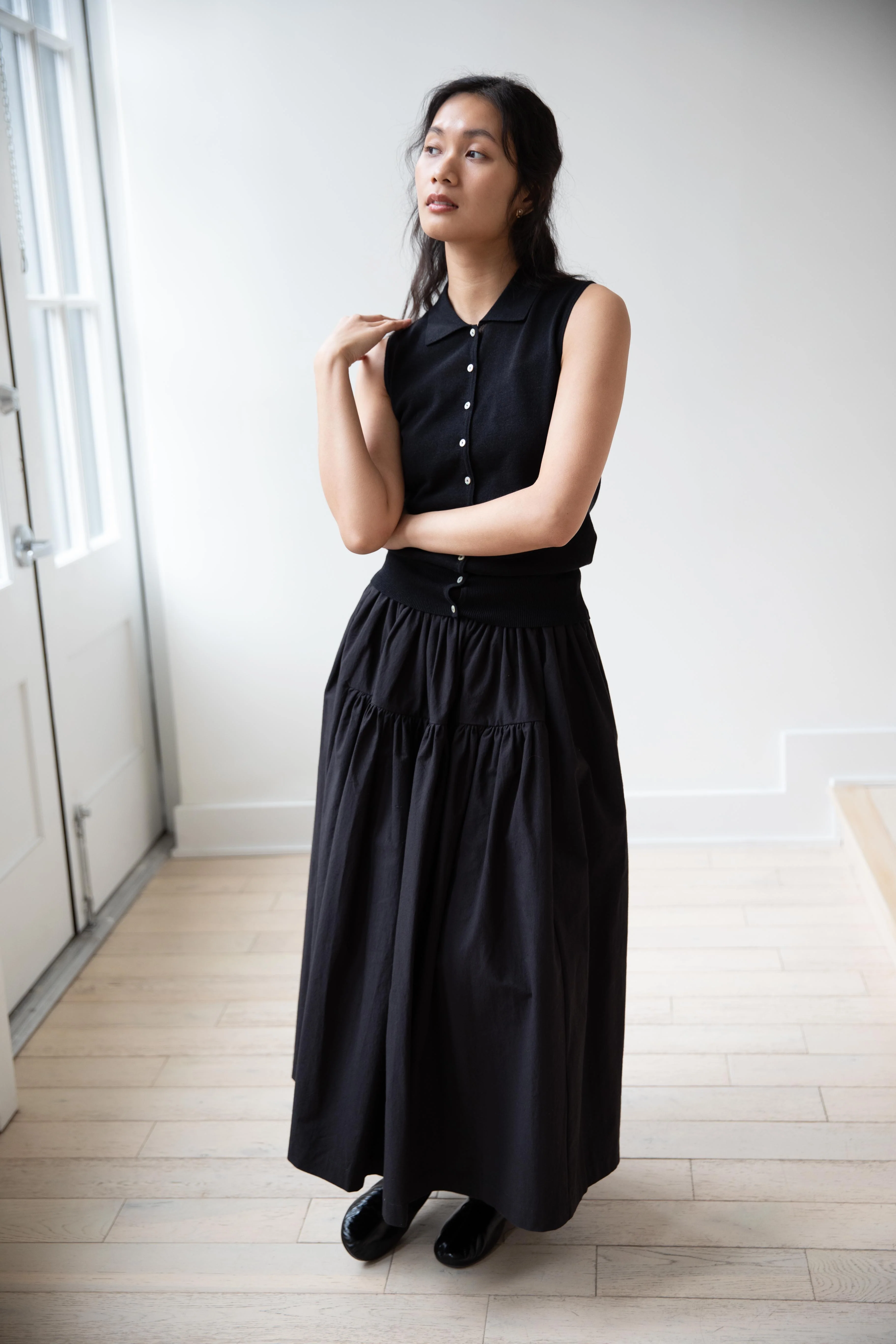 Cawley | Panel Skirt in Black - Image 9