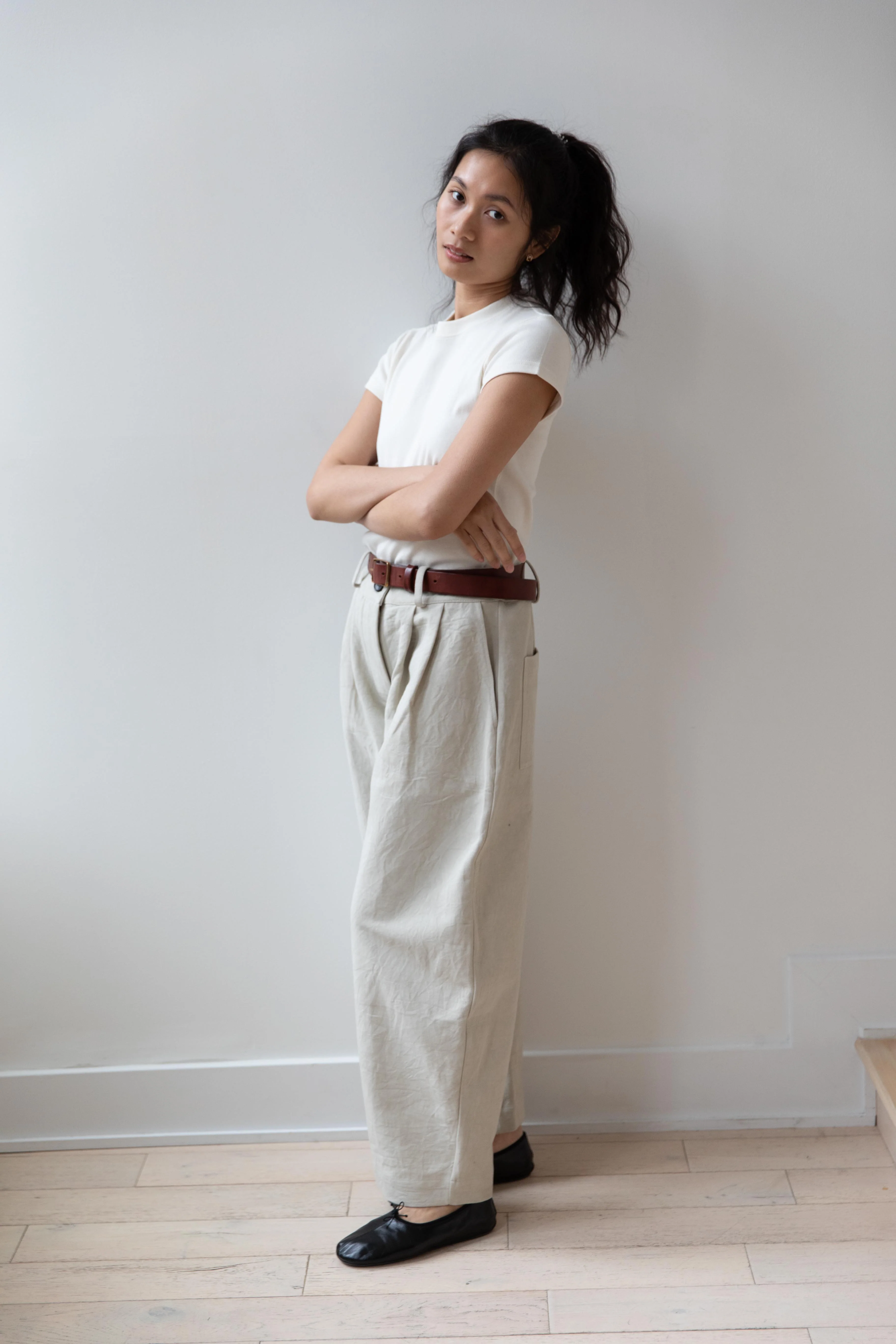 Cawley | Robyn Trouser in Natural - Image 17