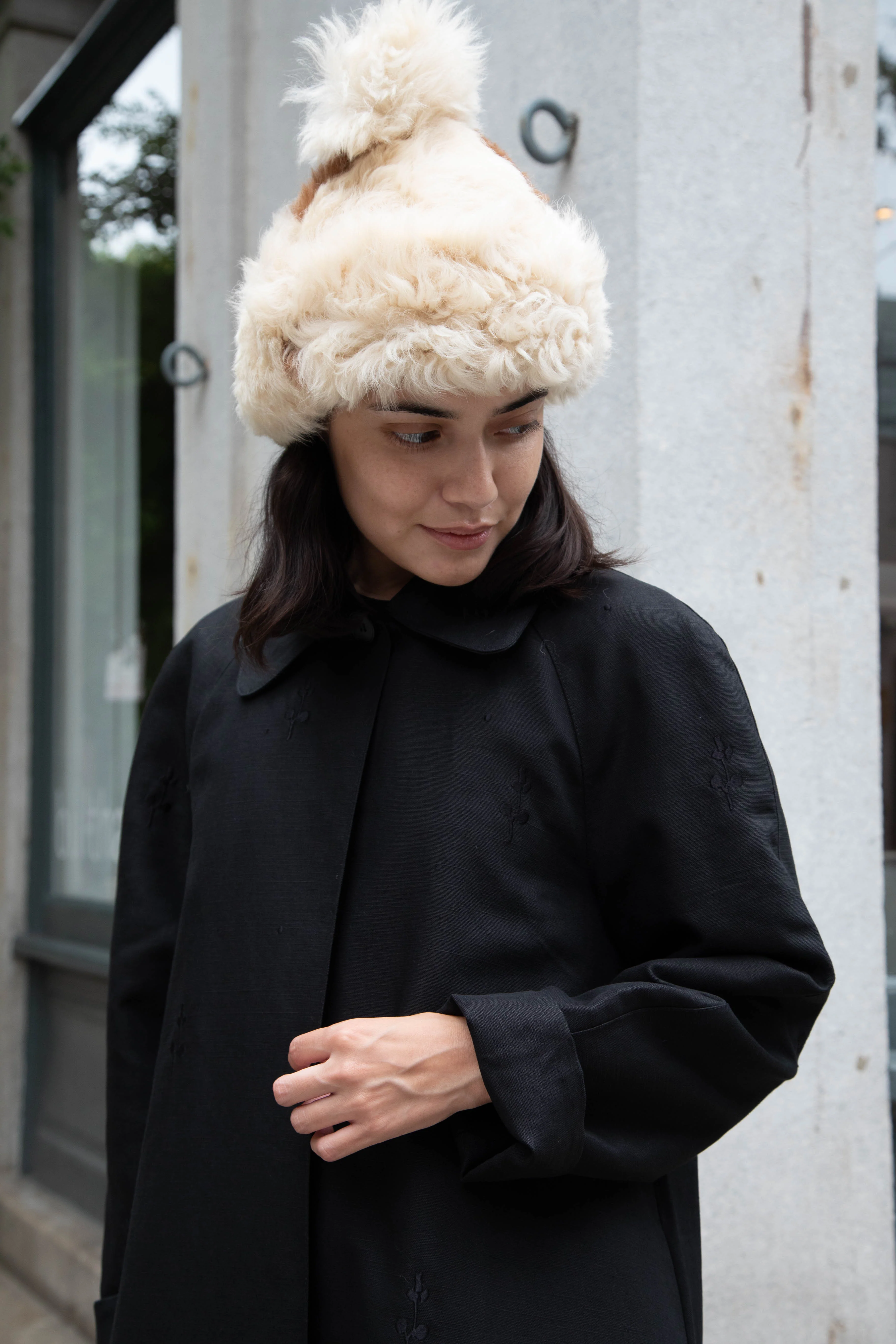 Delegan | Trench Coat with Embroidery in Black & Black - Image 64