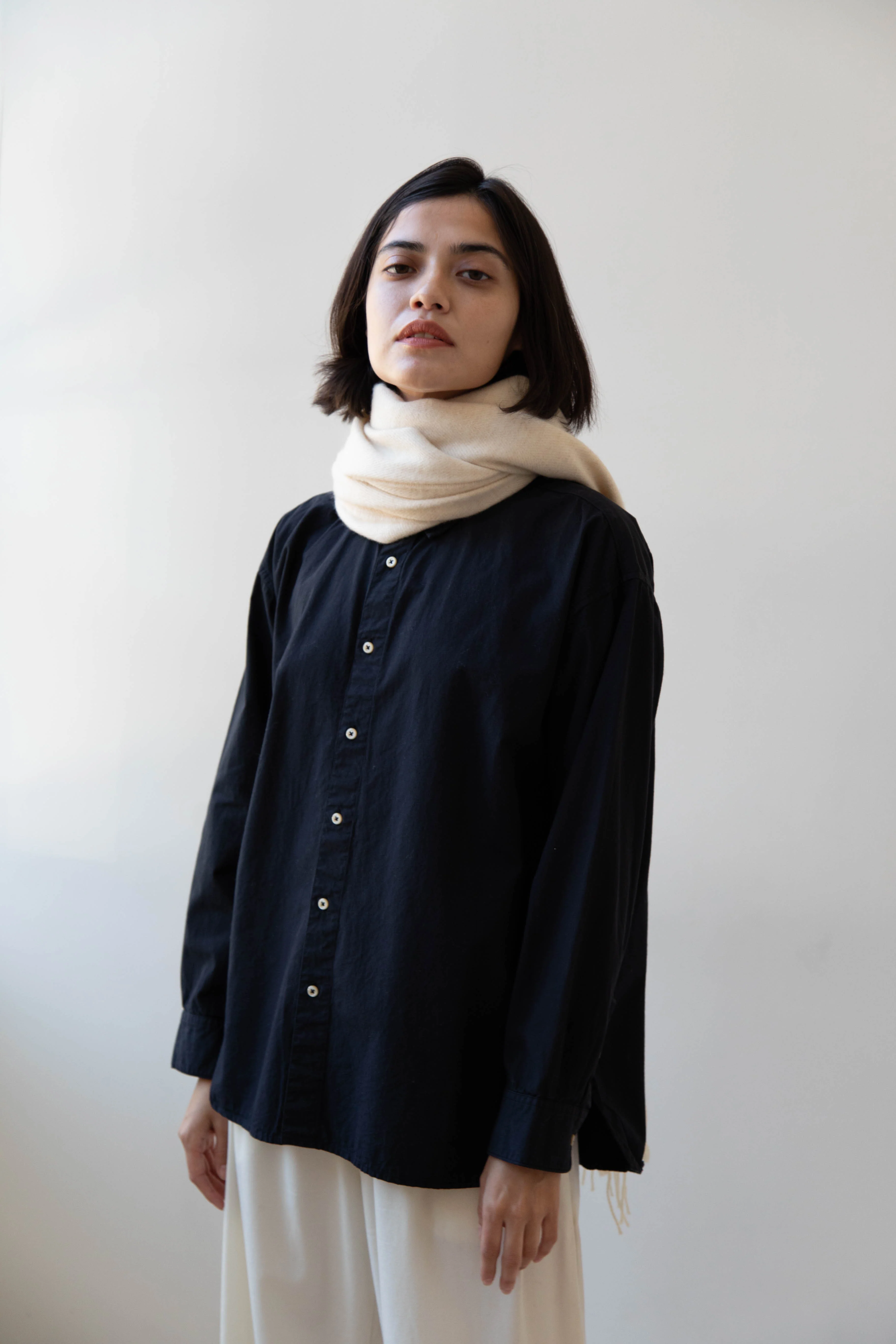 Donegal Mills | Herringbone Scarf in Ecru - Image 20