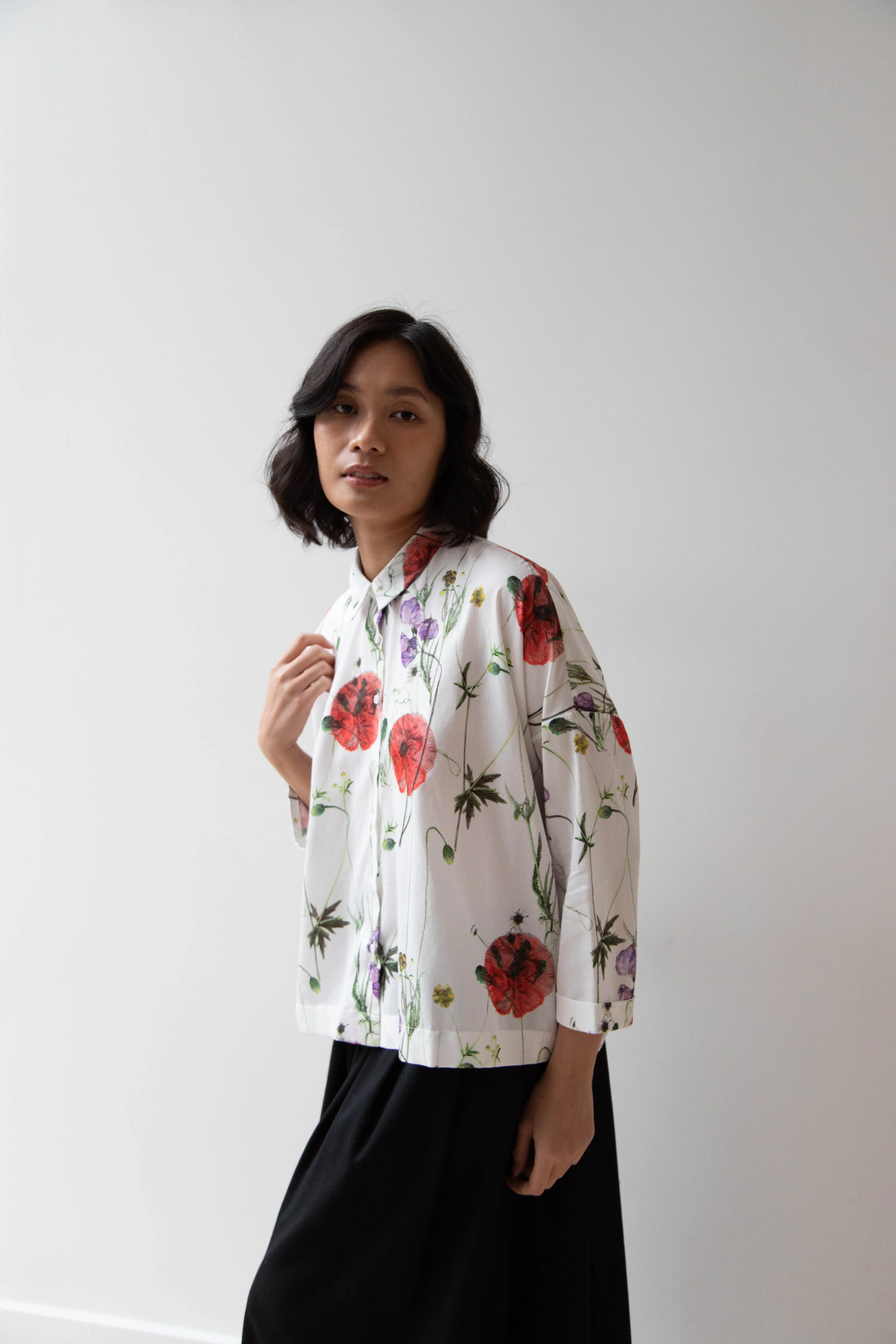 École de Curiosités | Brigitte Shirt in Bouquet