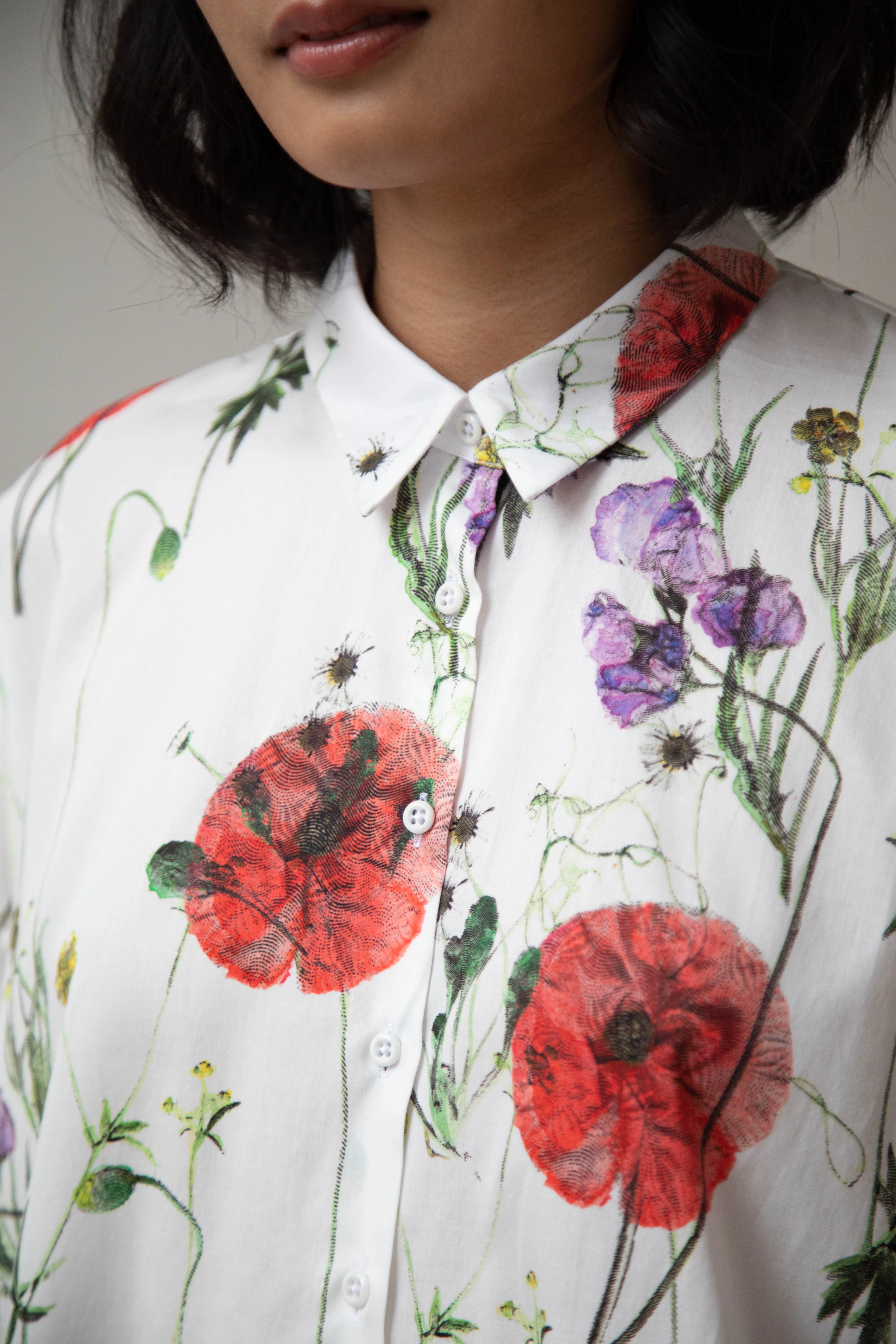 École de Curiosités | Brigitte Shirt in Bouquet - Image 16