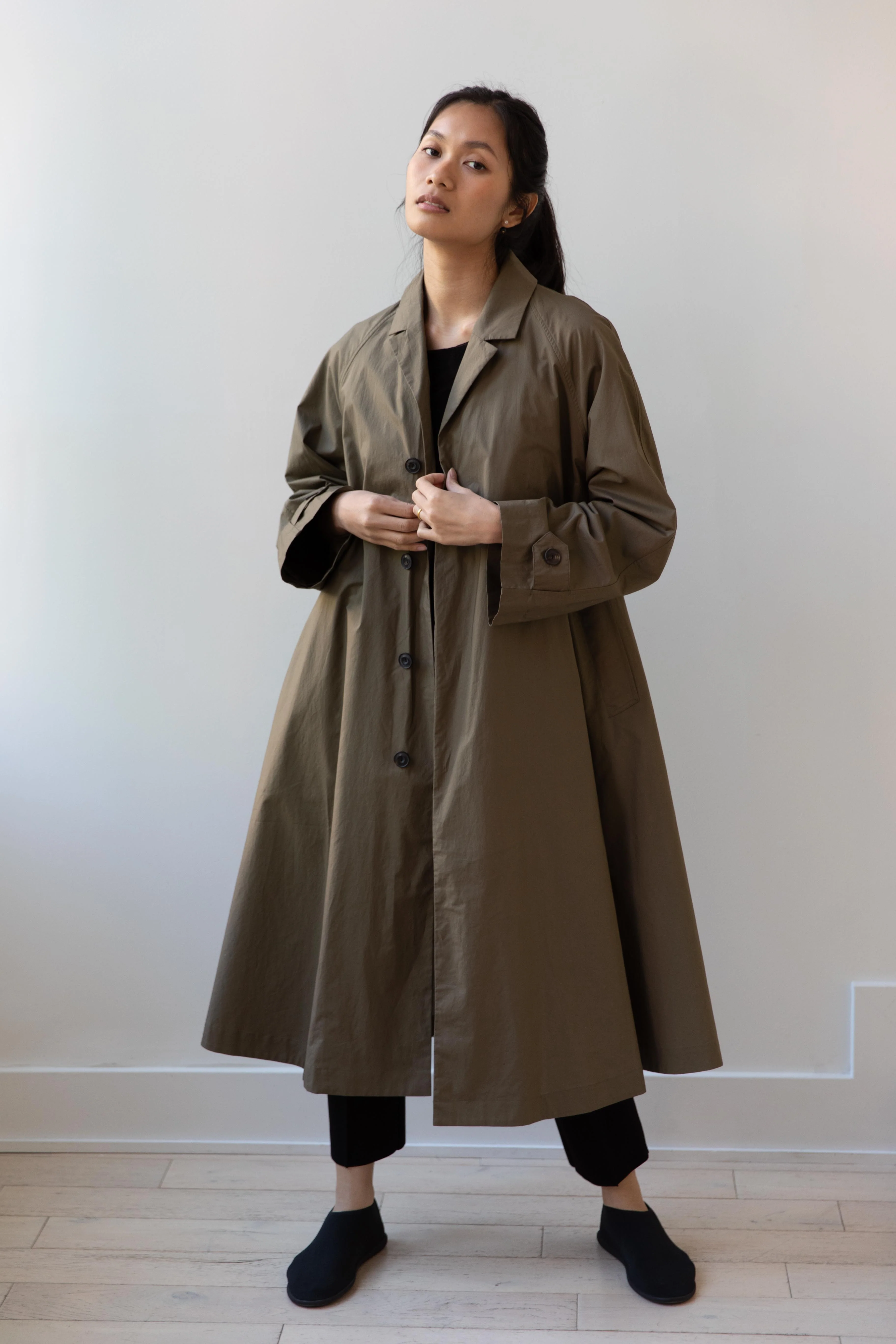 École De Curiosités | Charlie Coat in Forest Green