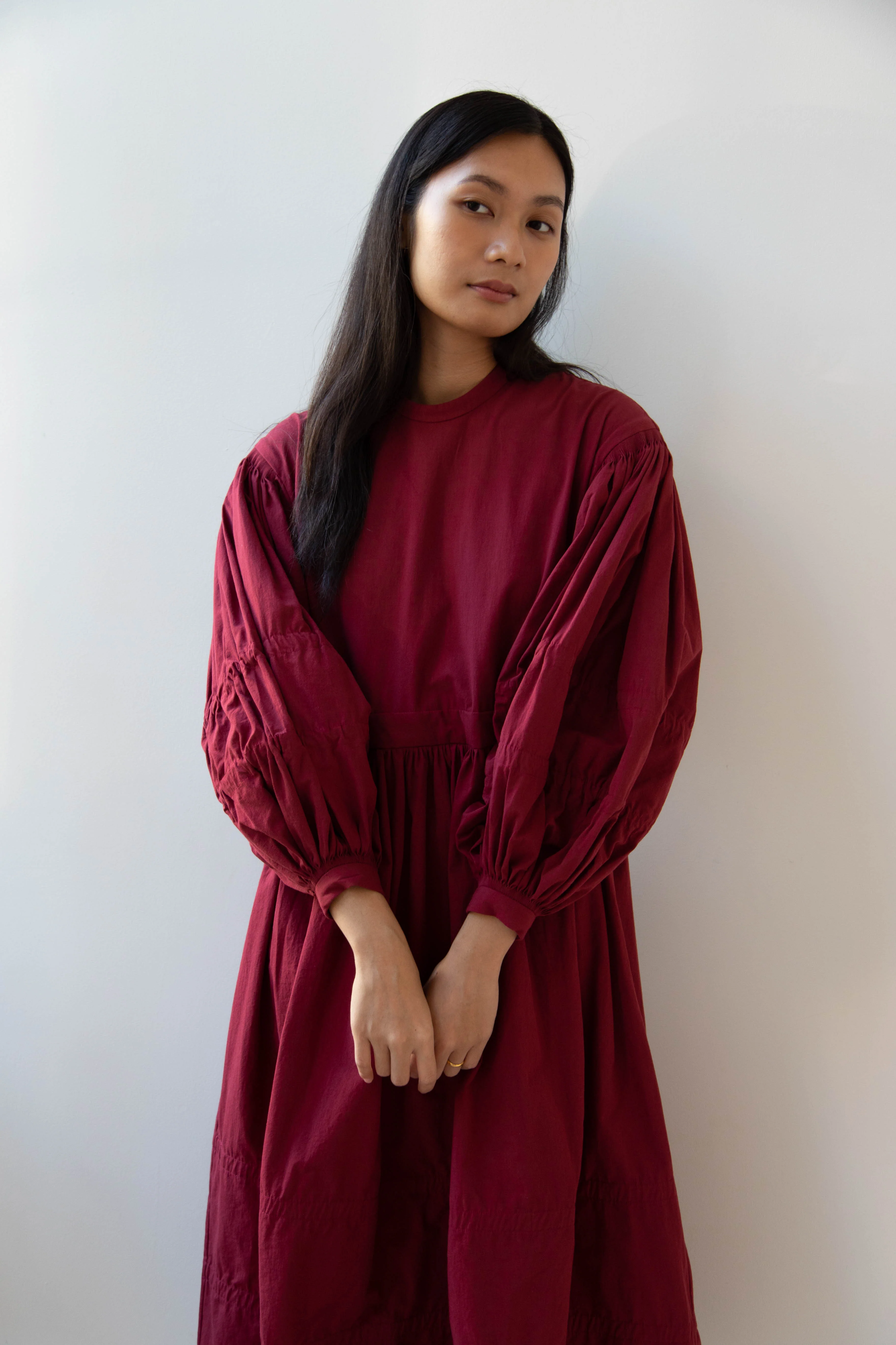 École de Curiosités | Glim Dress in Red Wine - Image 35