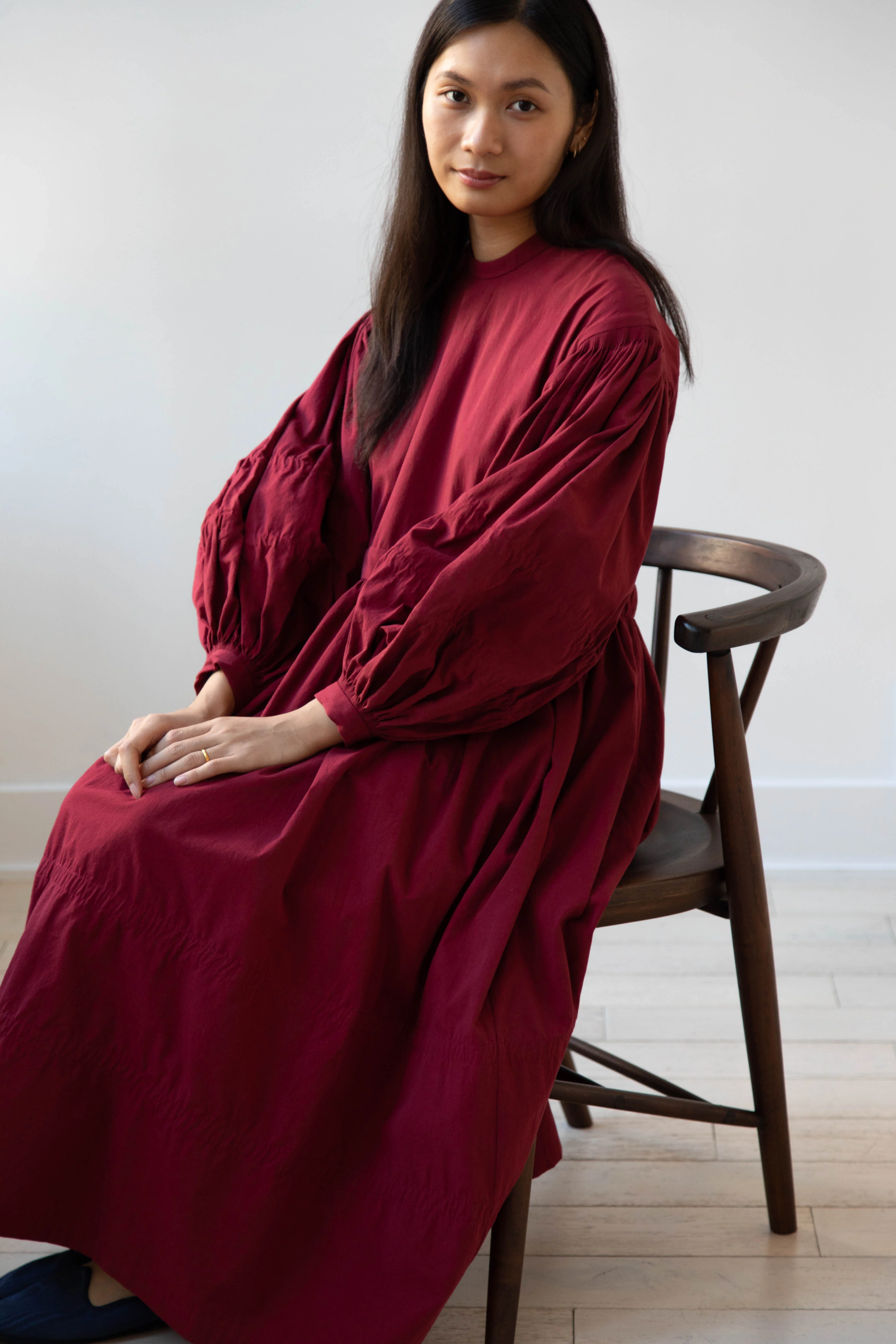 École de Curiosités | Glim Dress in Red Wine - Image 45