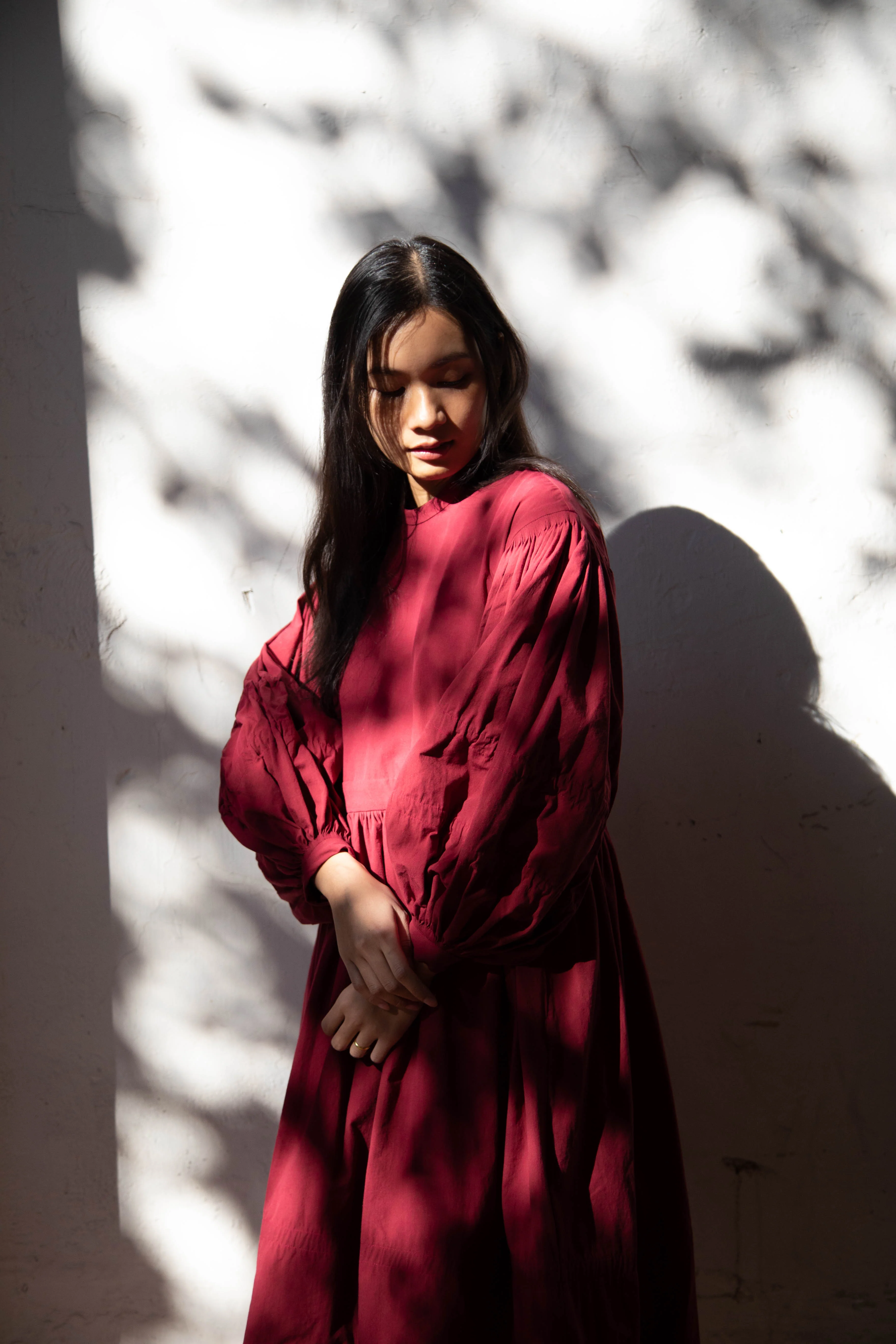École de Curiosités | Glim Dress in Red Wine - Image 59