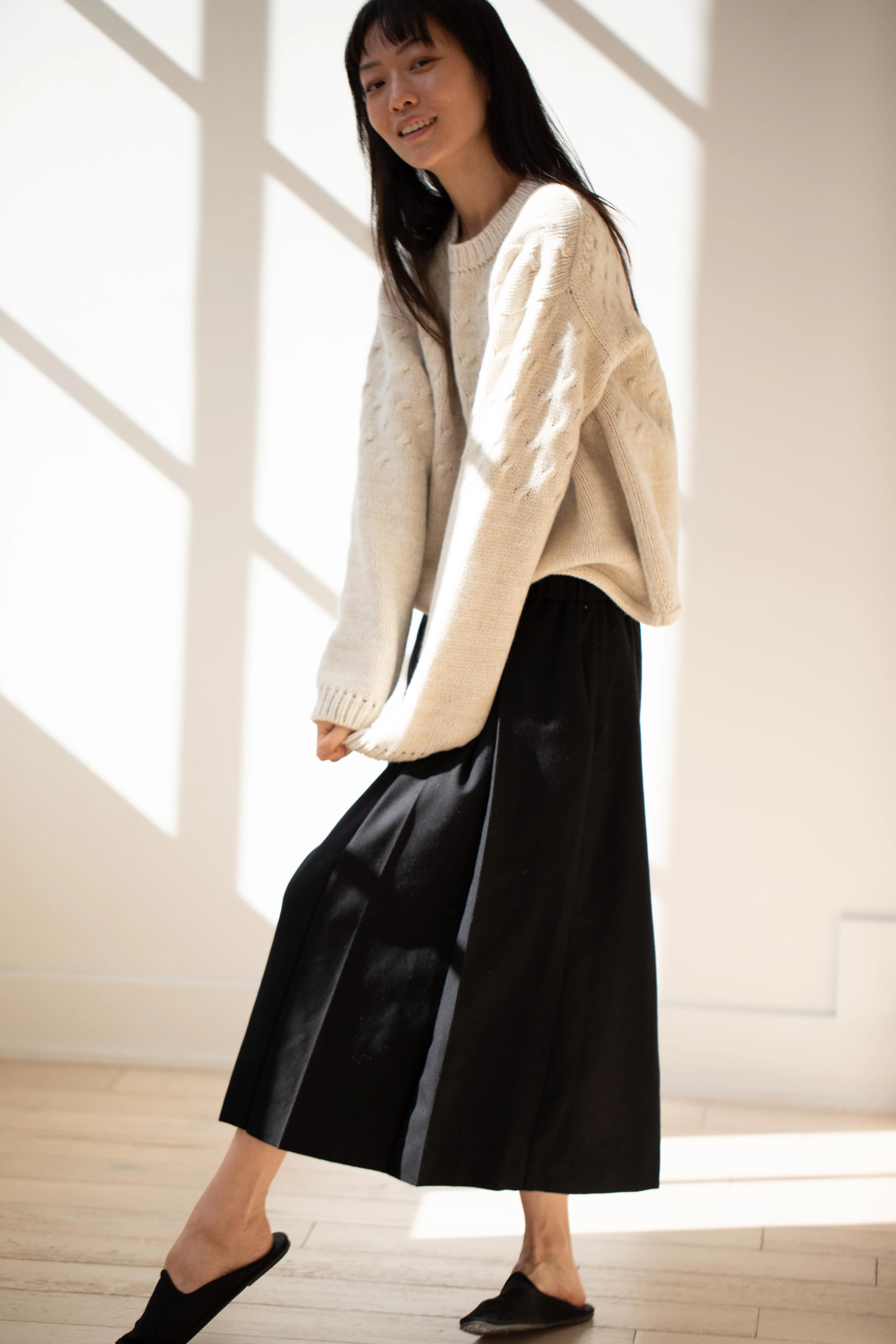 École De Curiosités | Mori Sweater Knitwear in Cream - Image 10