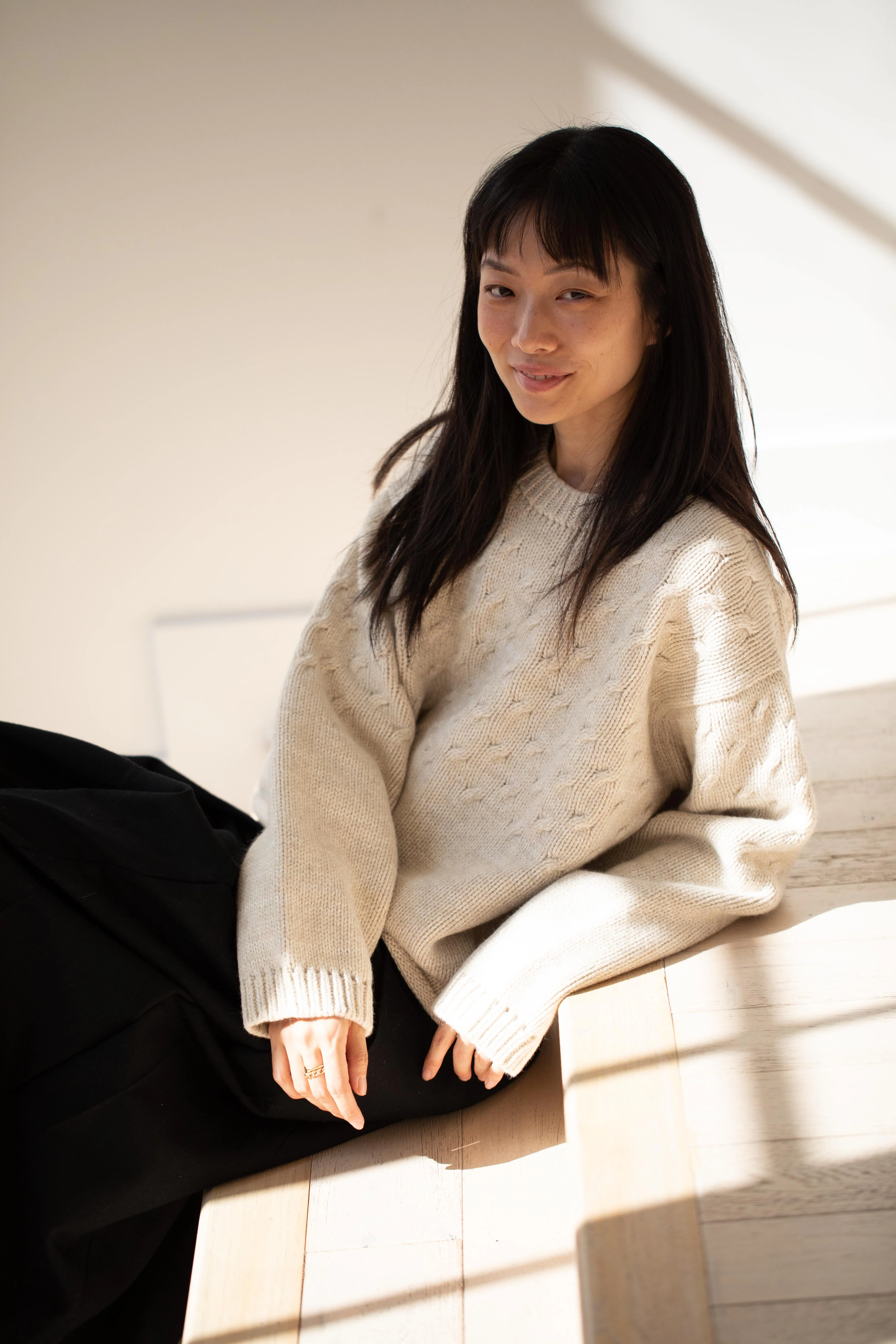 École De Curiosités | Mori Sweater Knitwear in Cream - Image 26
