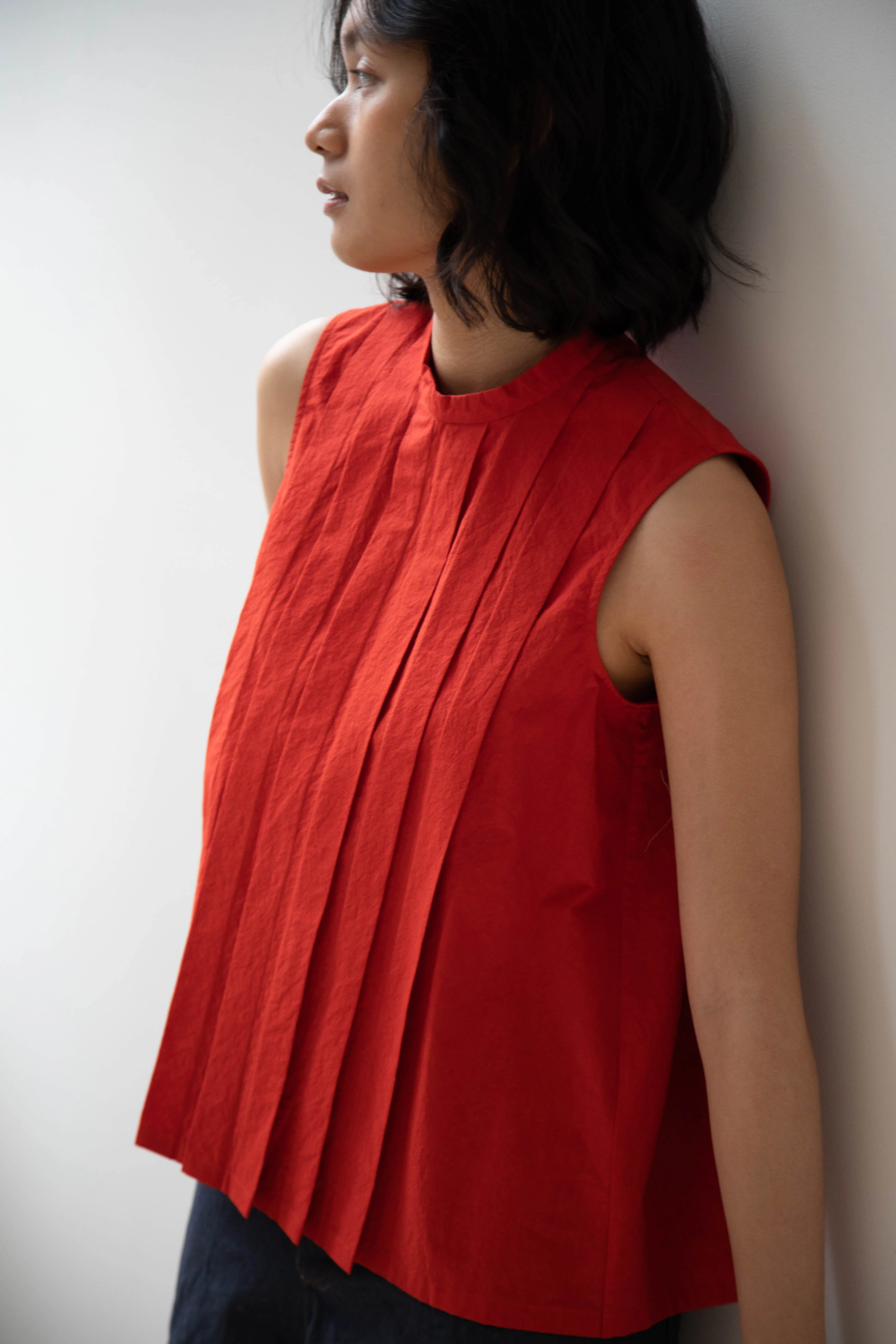École de Curiosités | Valerie Shirt in Red - Image 25