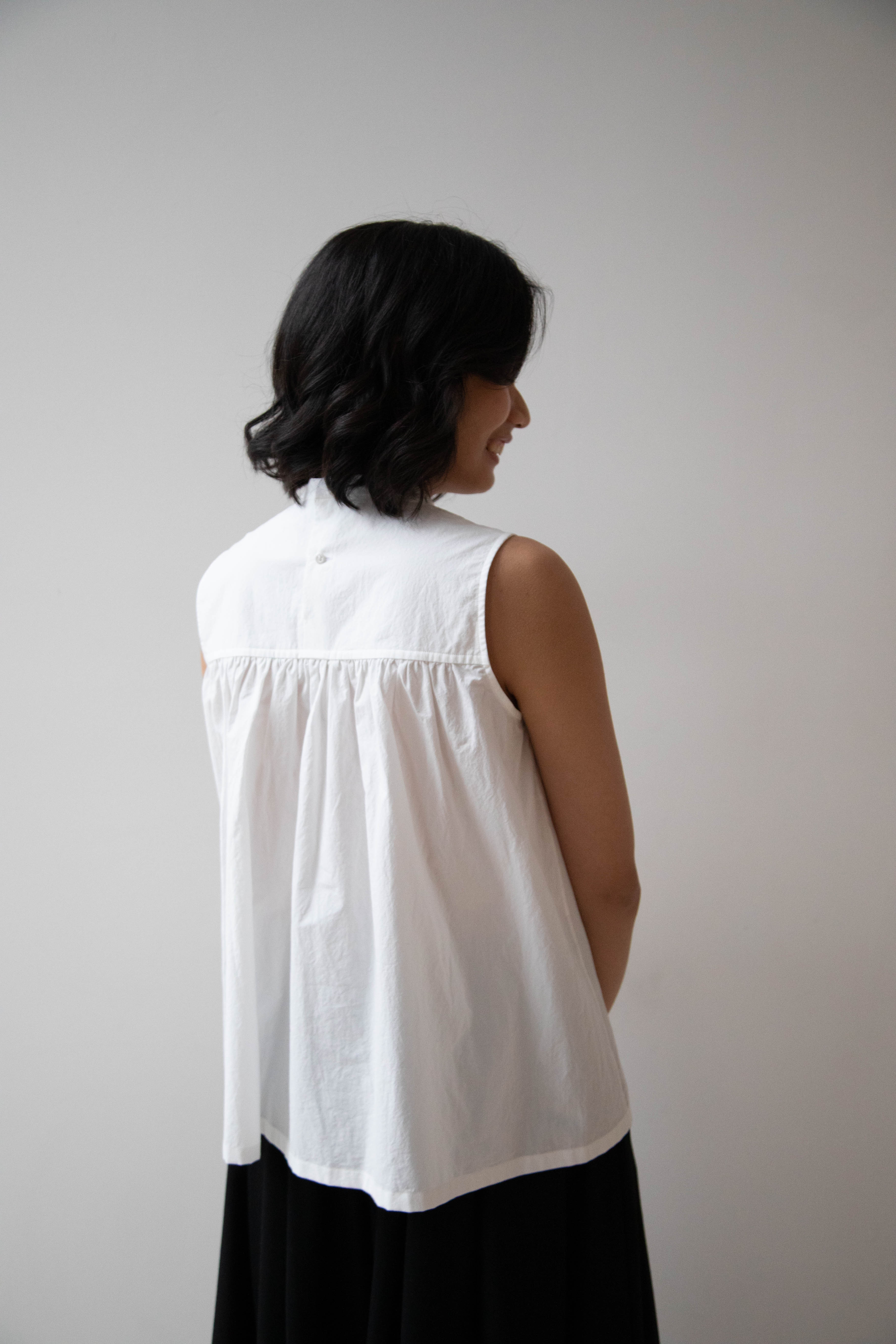 École de Curiosités | Valerie Shirt in White - Image 7