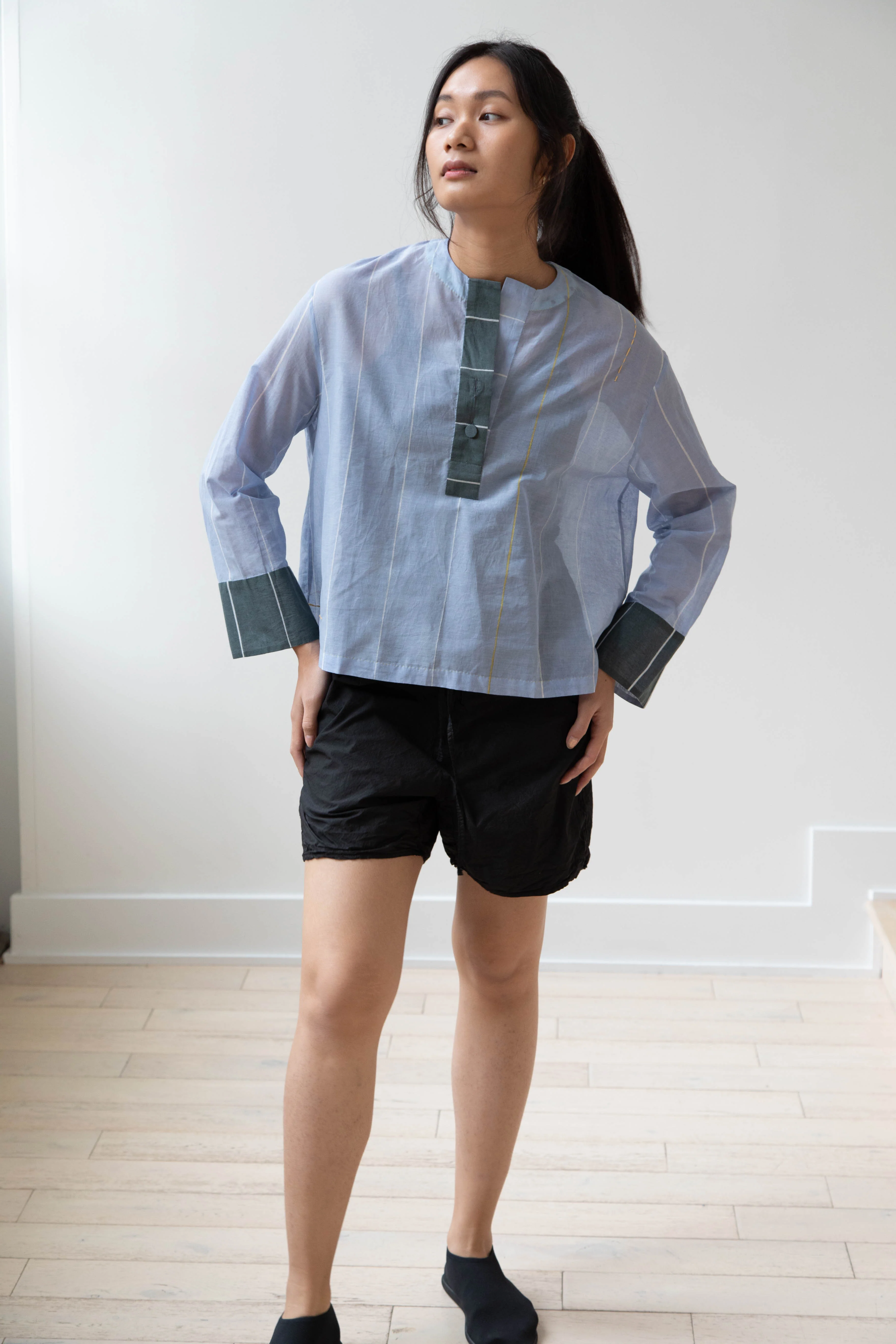 Eka | Lantana Top in Cerulean Cotton - Image 7