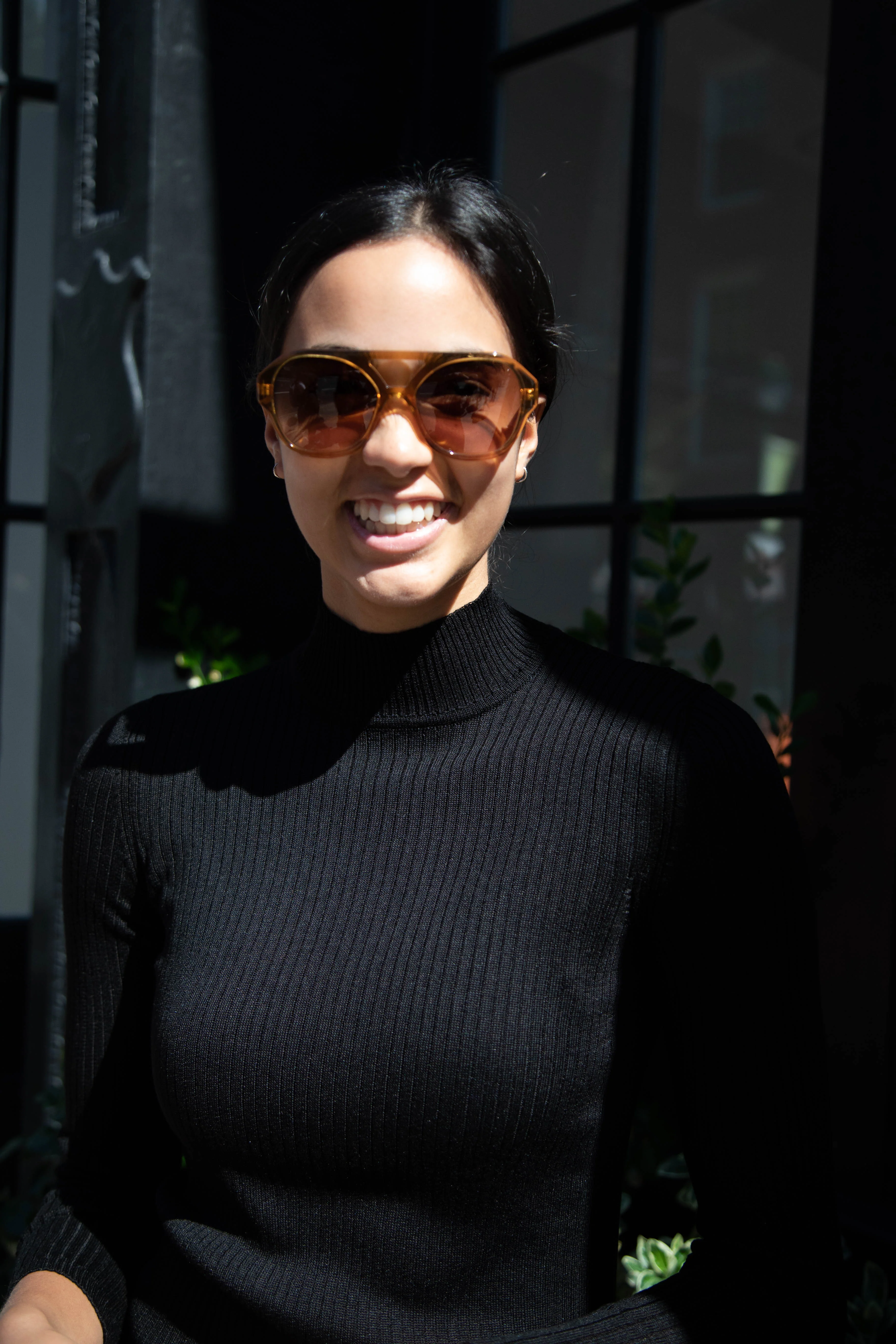 Eva Masaki | Chiyo Sunglasses in Golda - Image 9