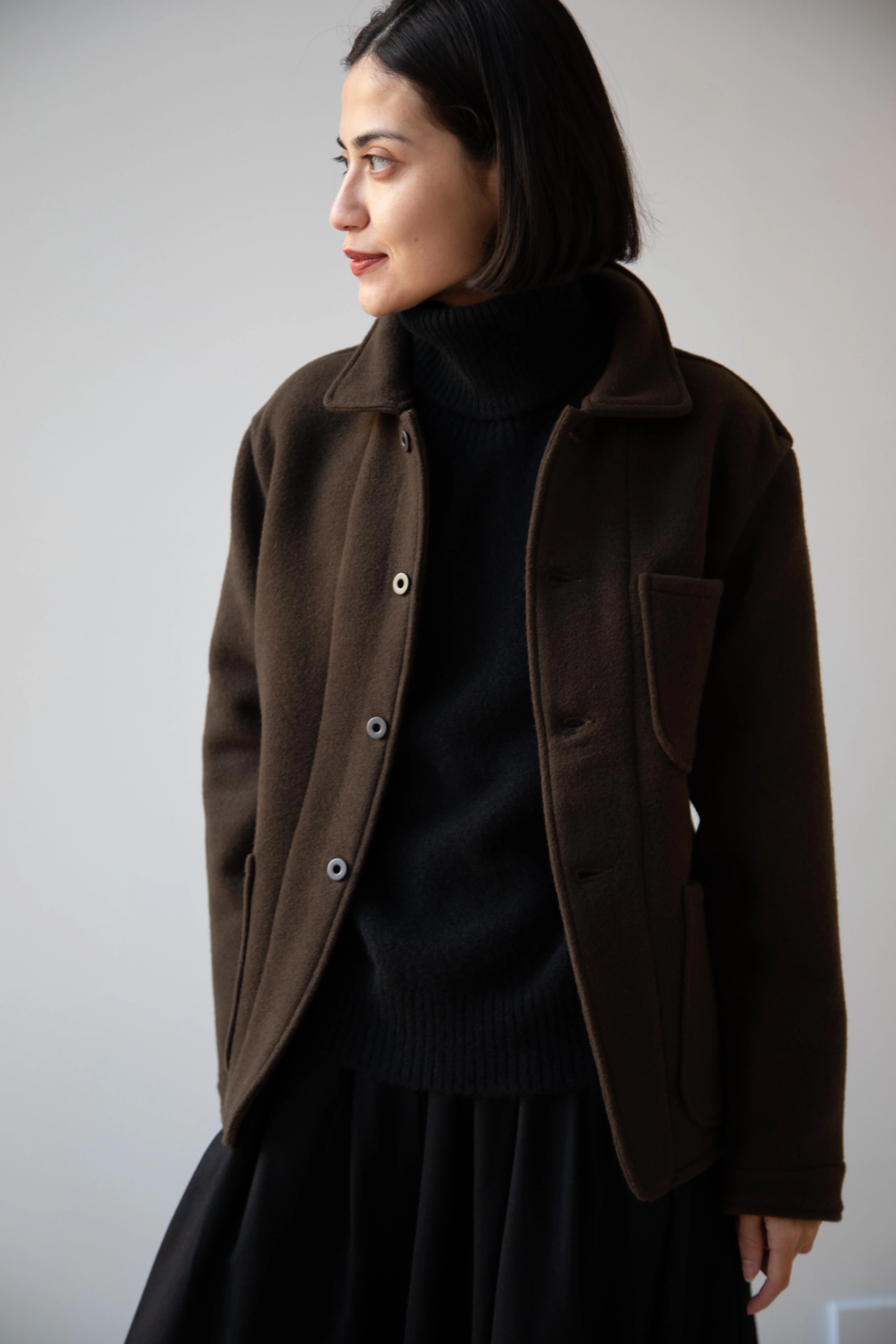 Evan Kinori | Three Pocket Jacket in Dark Olive - Image 12