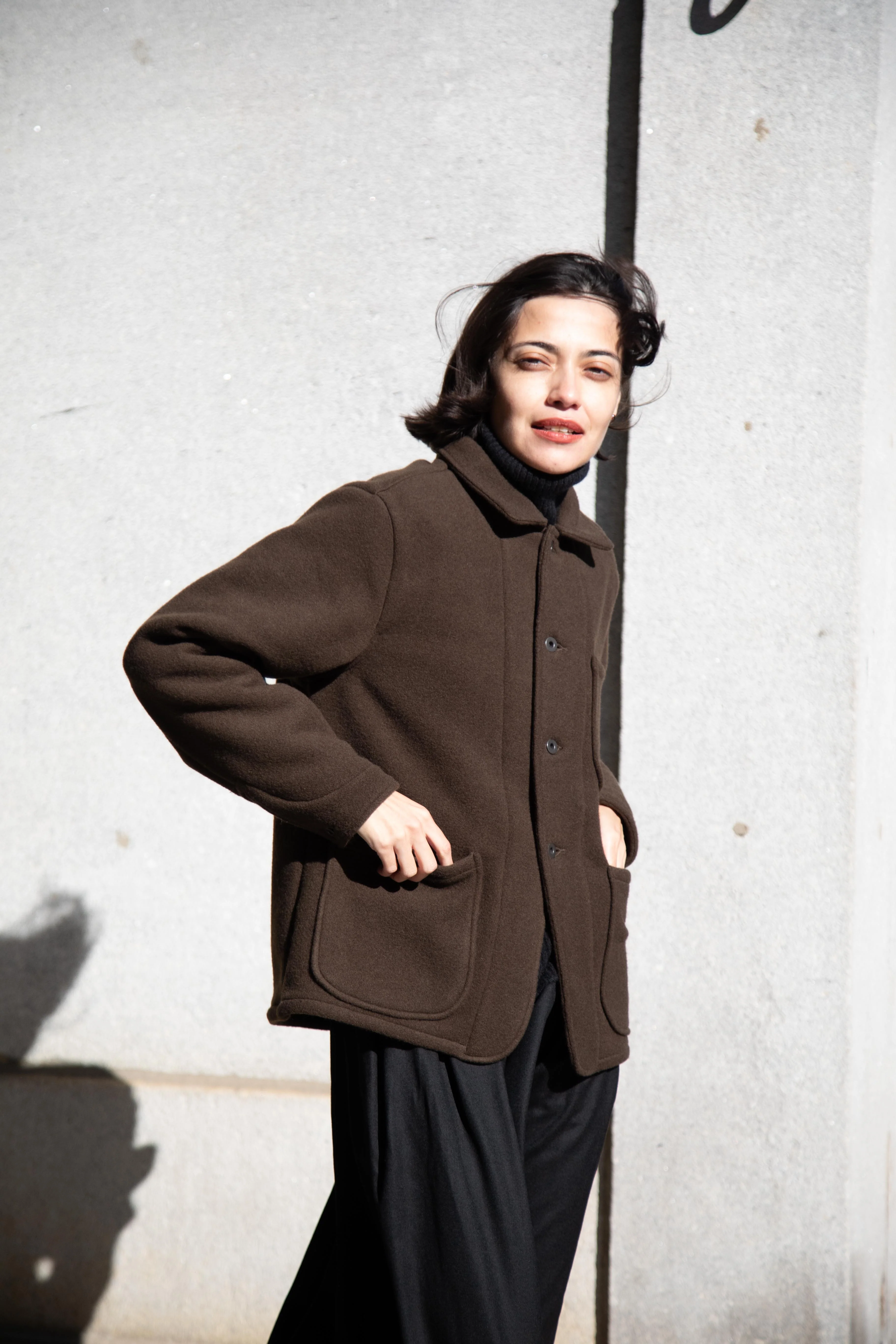 Evan Kinori | Three Pocket Jacket in Dark Olive - Image 3