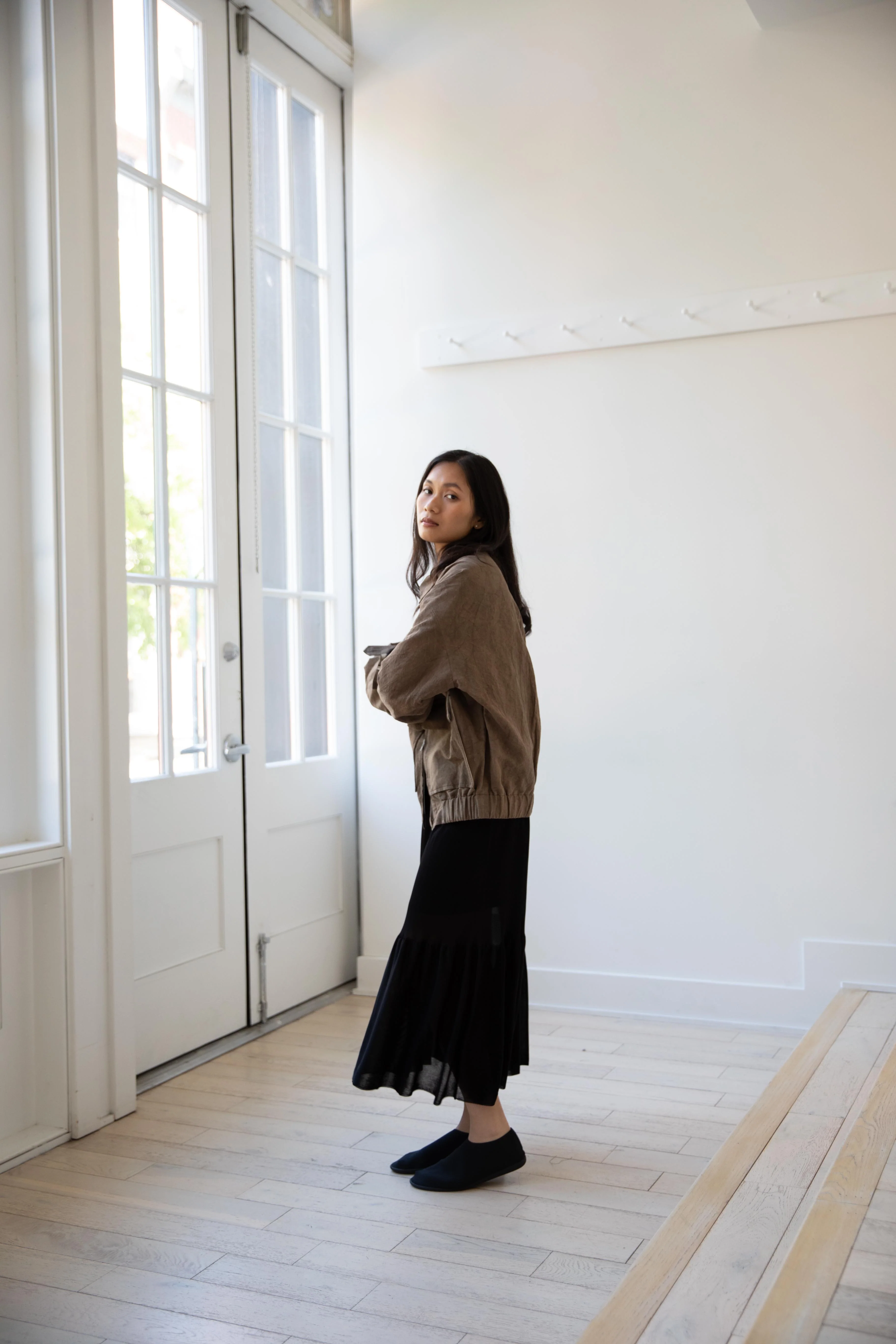 Evan Kinori | Zip Jacket Two in Brown - Image 31