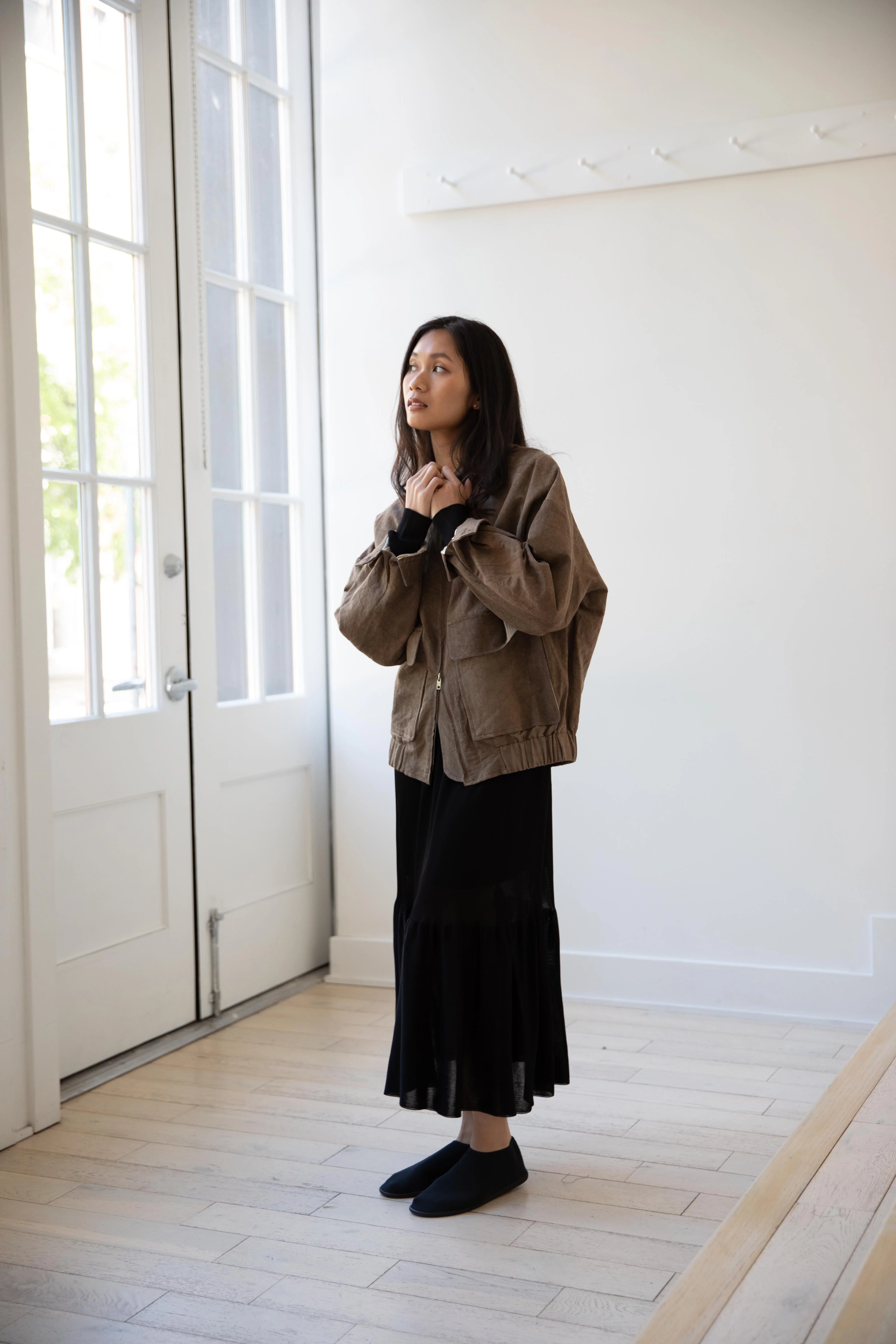 Evan Kinori | Zip Jacket Two in Brown - Image 33