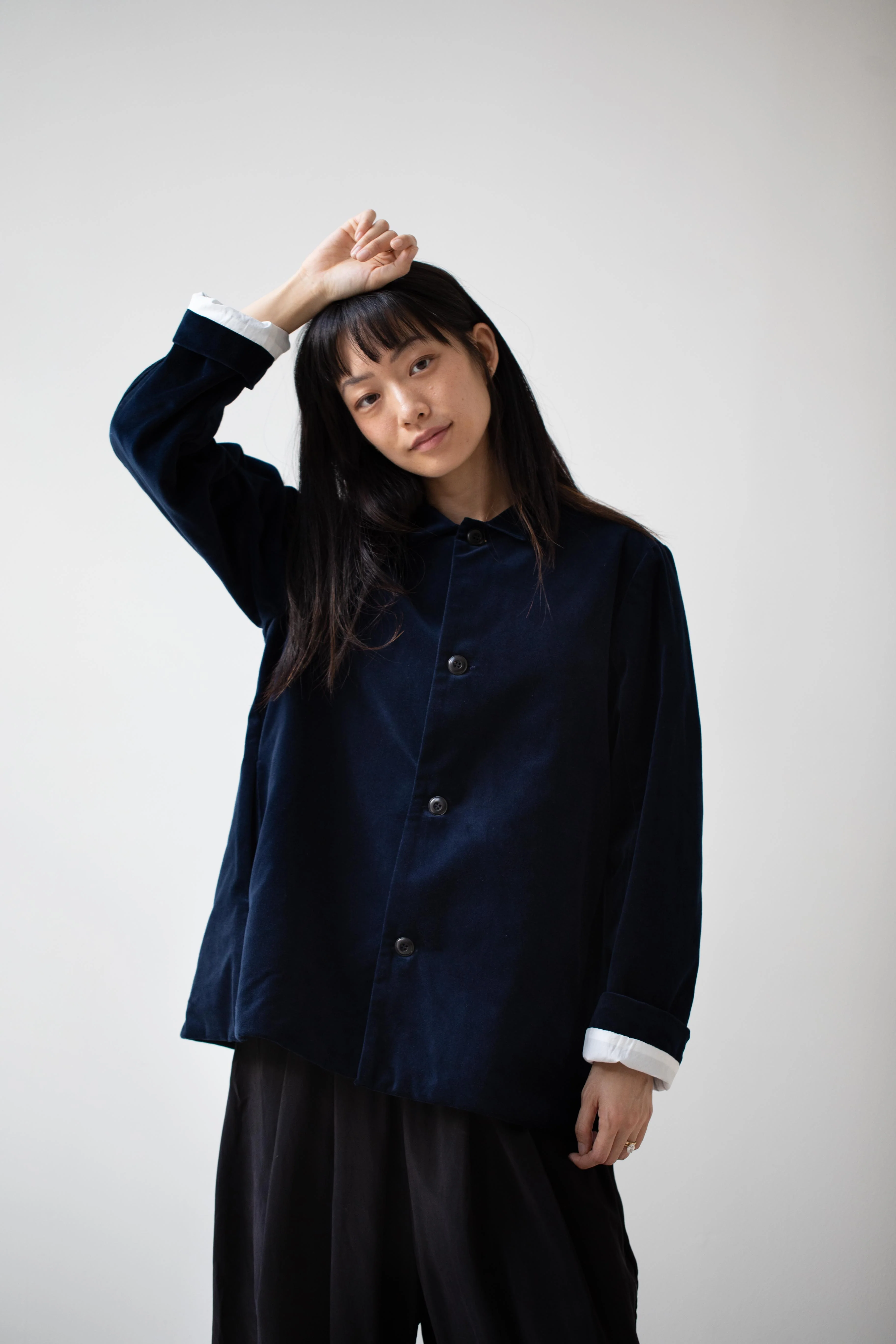 Fabiana Pigna | Agni Jacket in Navy Velvet - Image 31