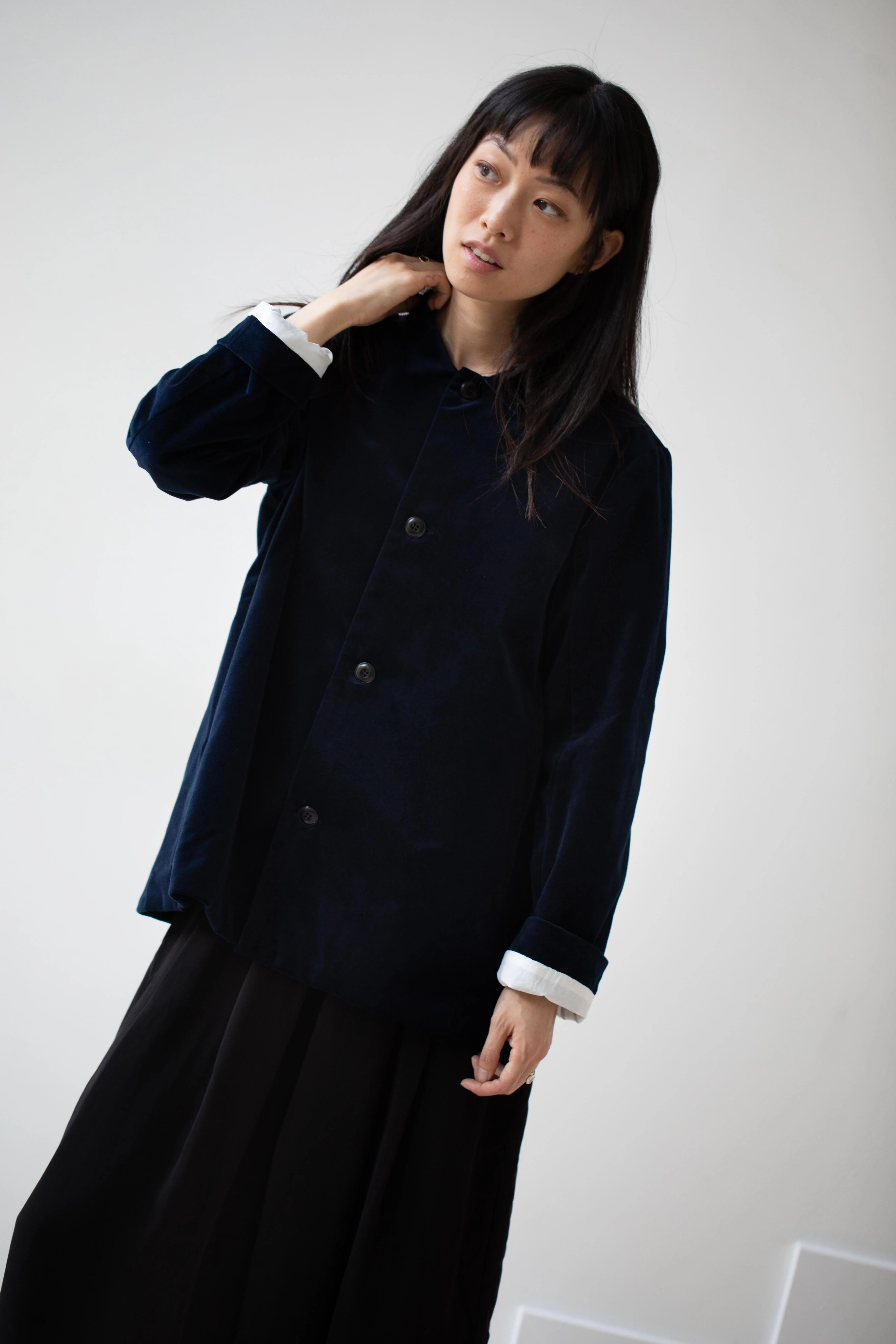 Fabiana Pigna | Agni Jacket in Navy Velvet - Image 32