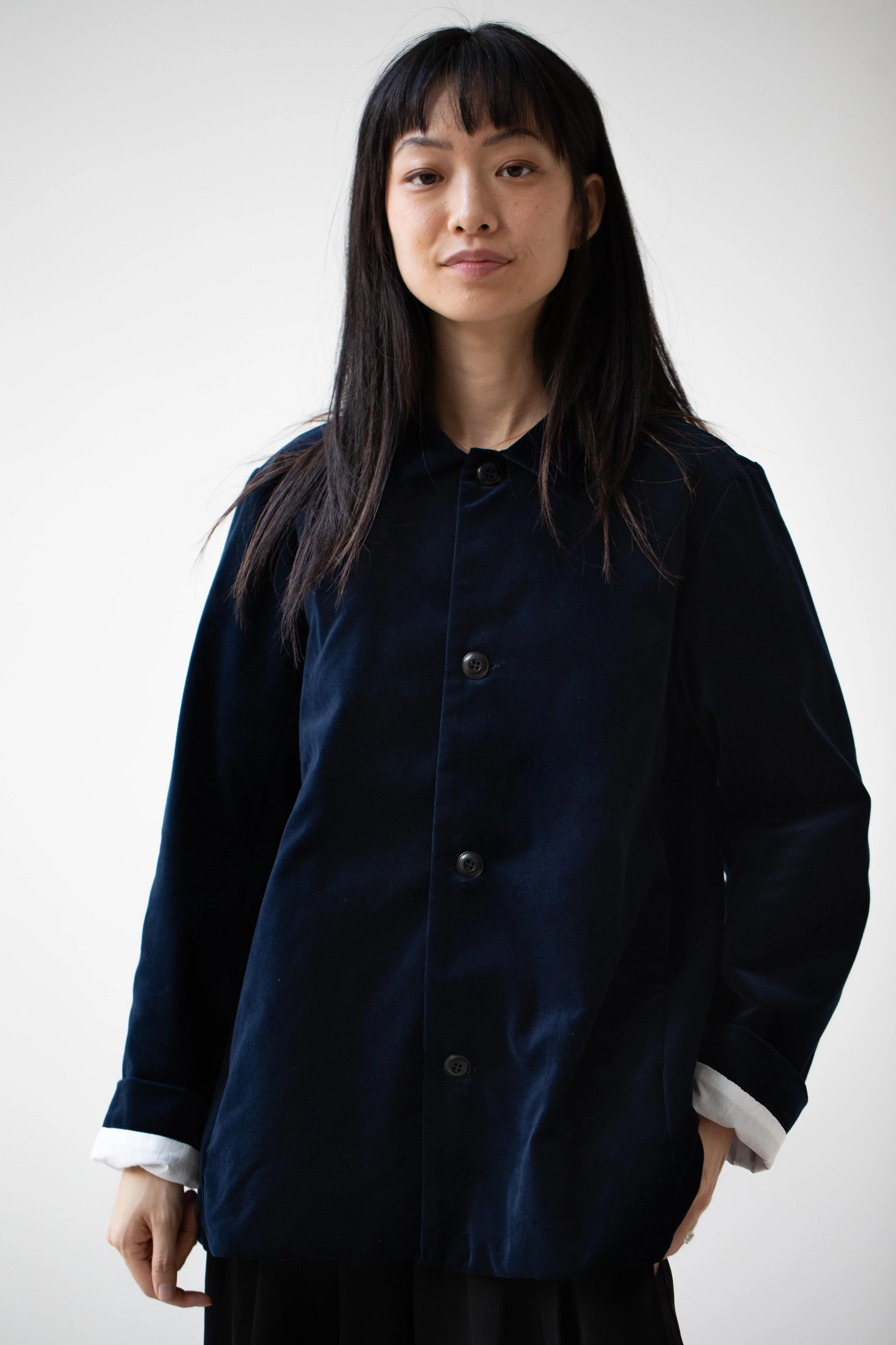 Fabiana Pigna | Agni Jacket in Navy Velvet - Image 33