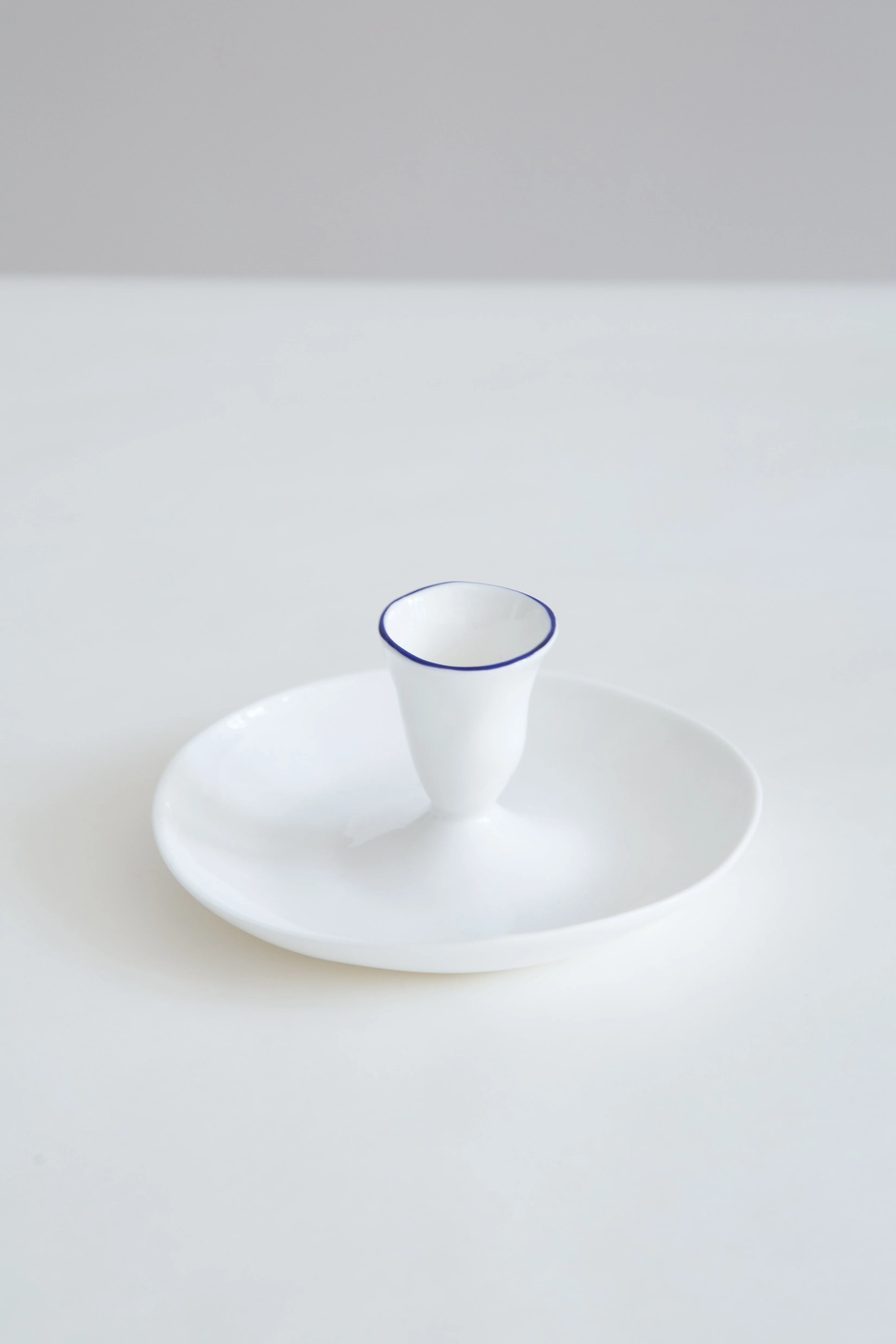 Feldspar | Candle Holder in White & Cobalt - Image 5