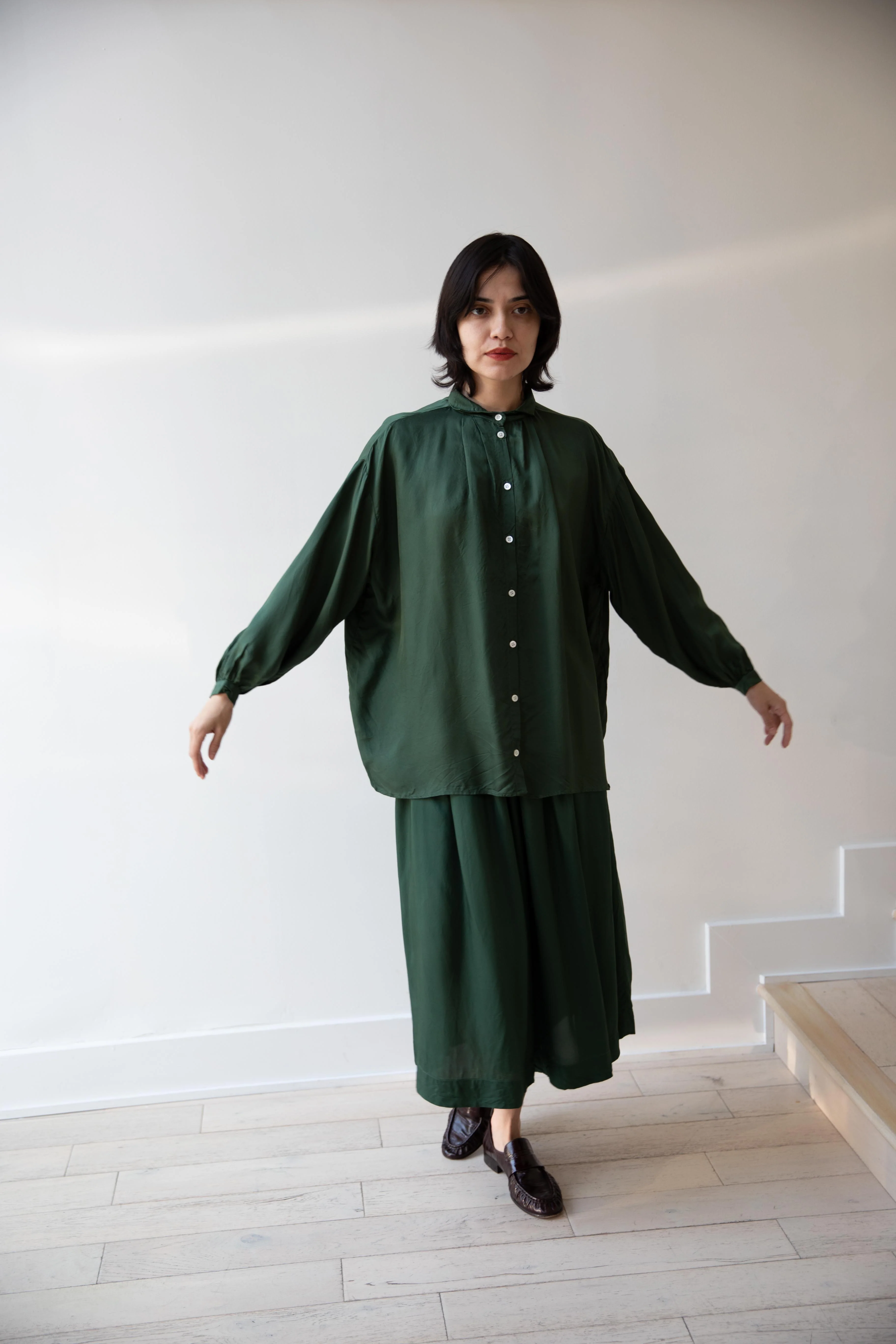 Gallego Desportes | Chemise Marie in Green - Image 25