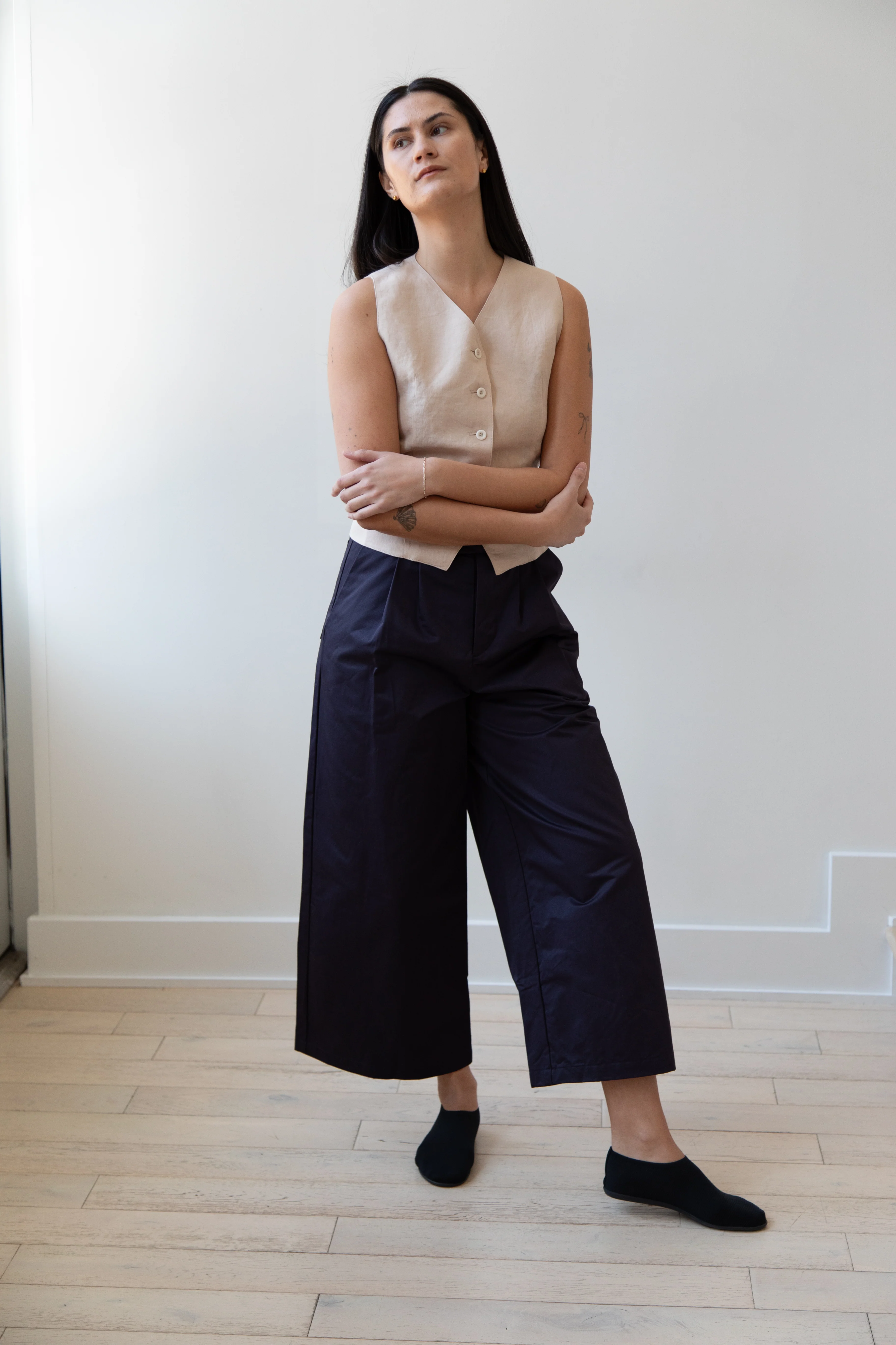 Gallego Desportes | Chino Pants in Navy Gabardine - Image 11