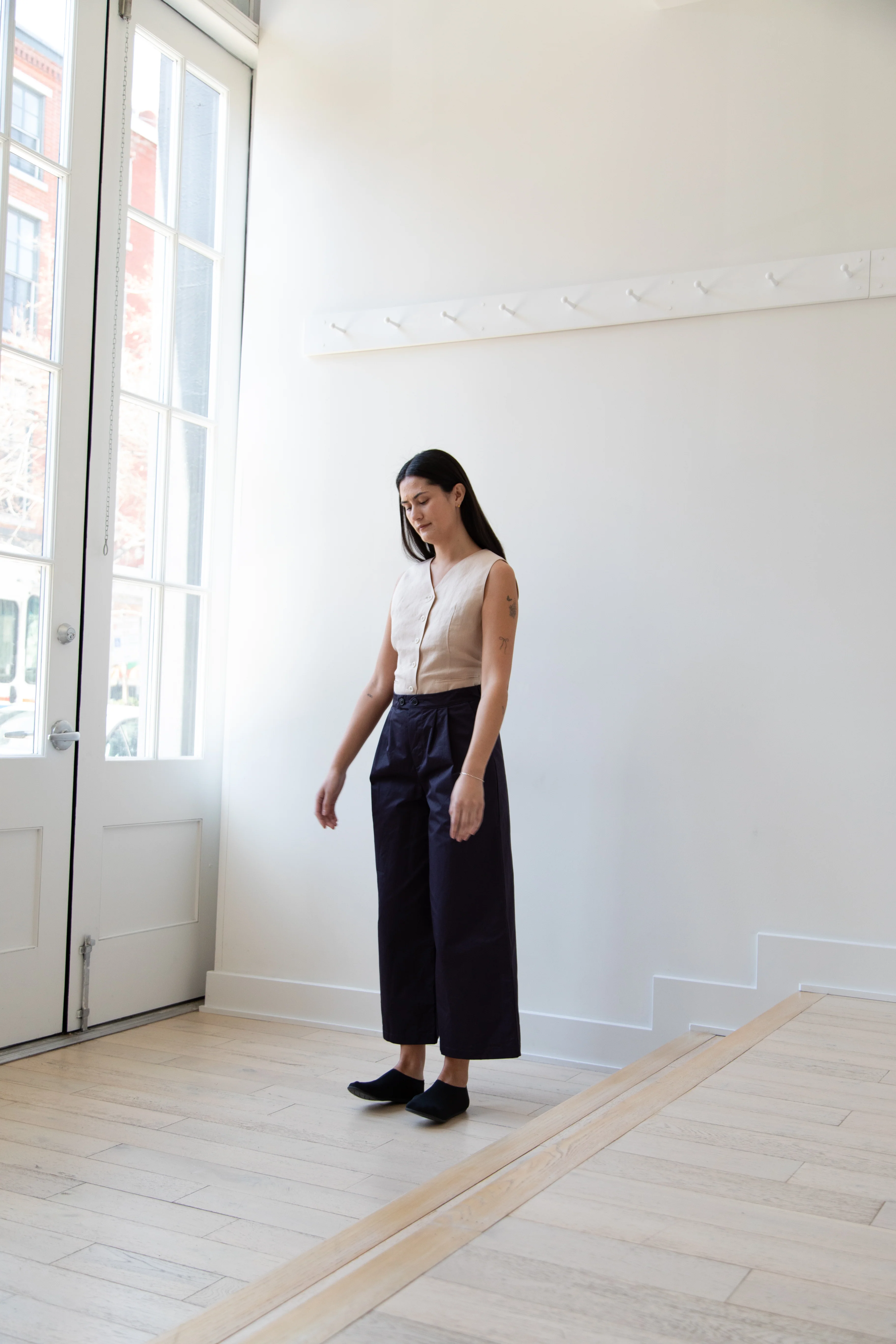 Gallego Desportes | Chino Pants in Navy Gabardine - Image 17