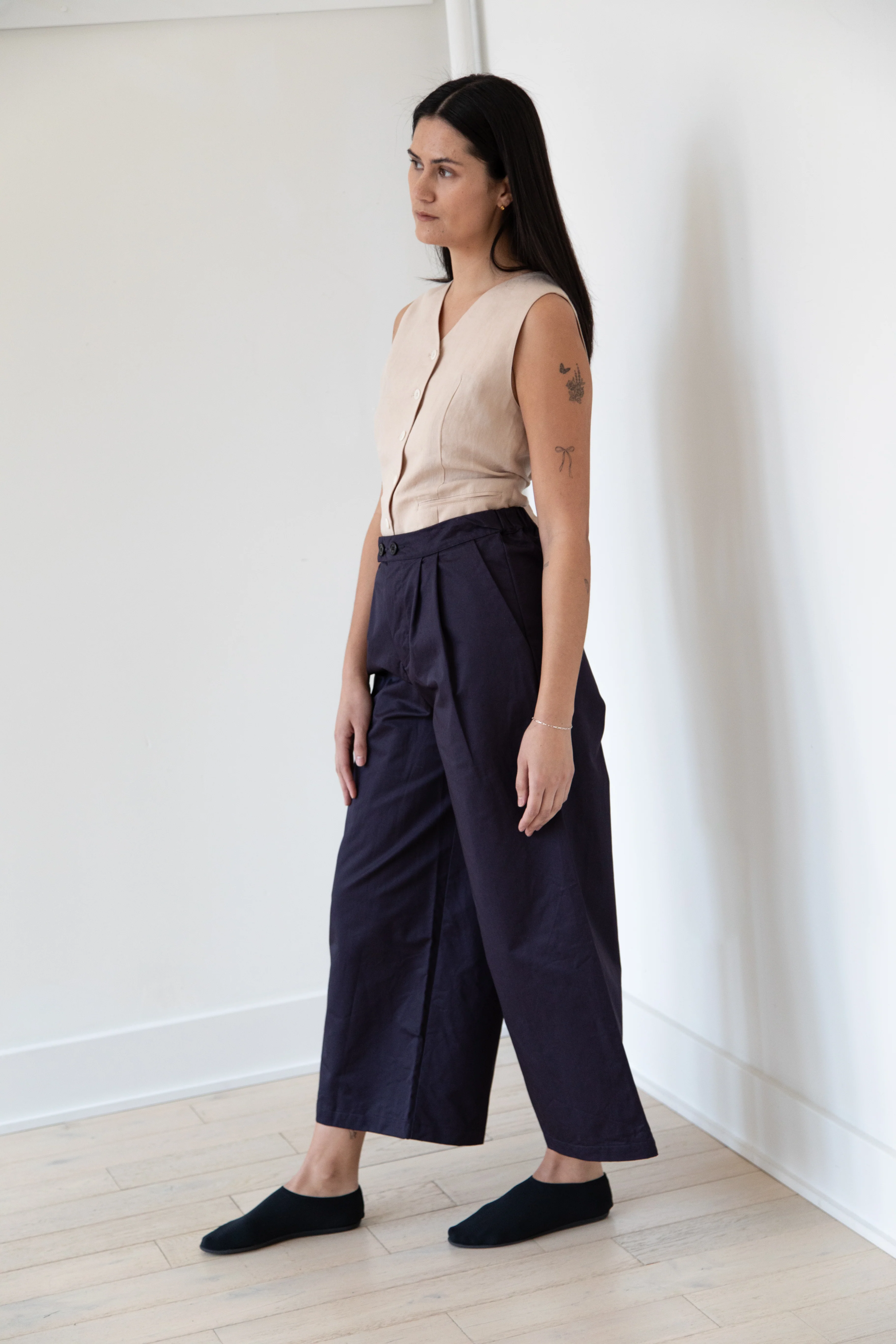 Gallego Desportes | Chino Pants in Navy Gabardine - Image 22